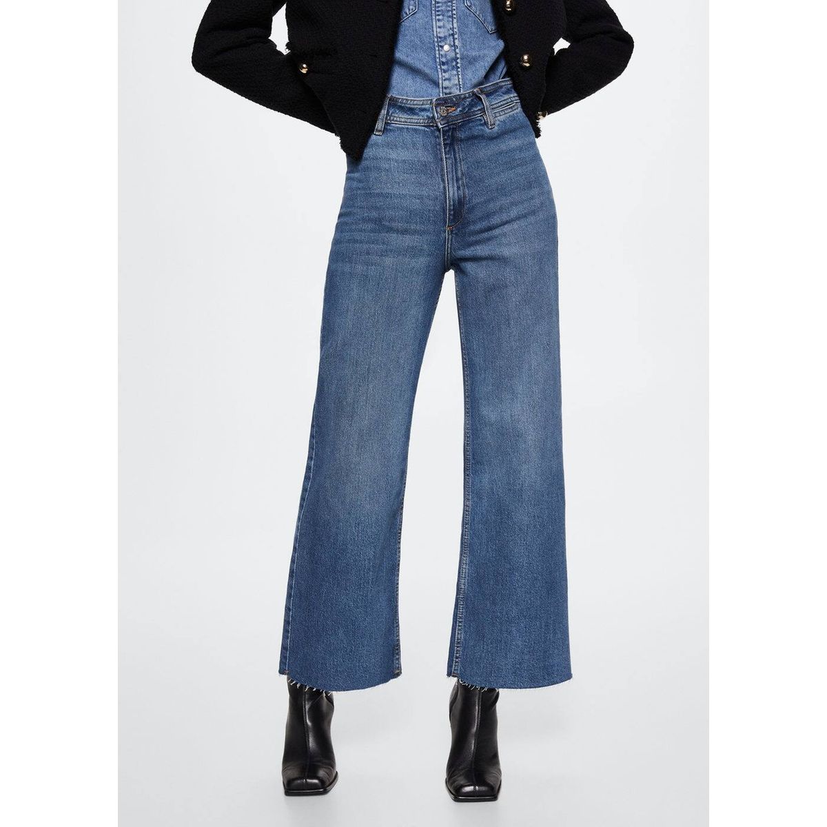 La Redoute Femme Vêtements Jupes Jupes-culottes Jupe-culotte jean taille haute 