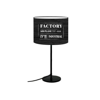 Lampe de Chevet Factory Blanche D: 20 x H: 42 ABAT-JOURS
