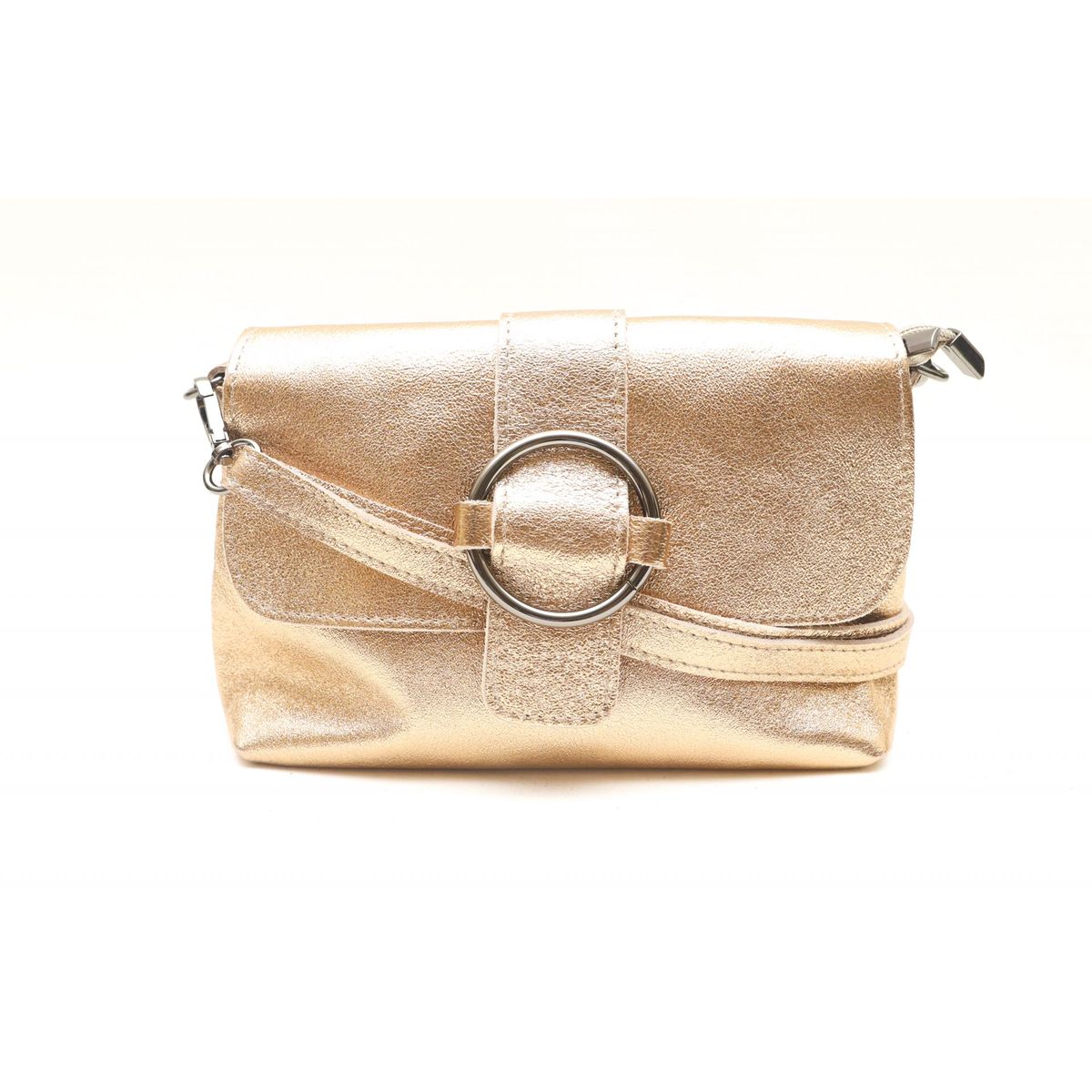 Petit sac doré online cuir