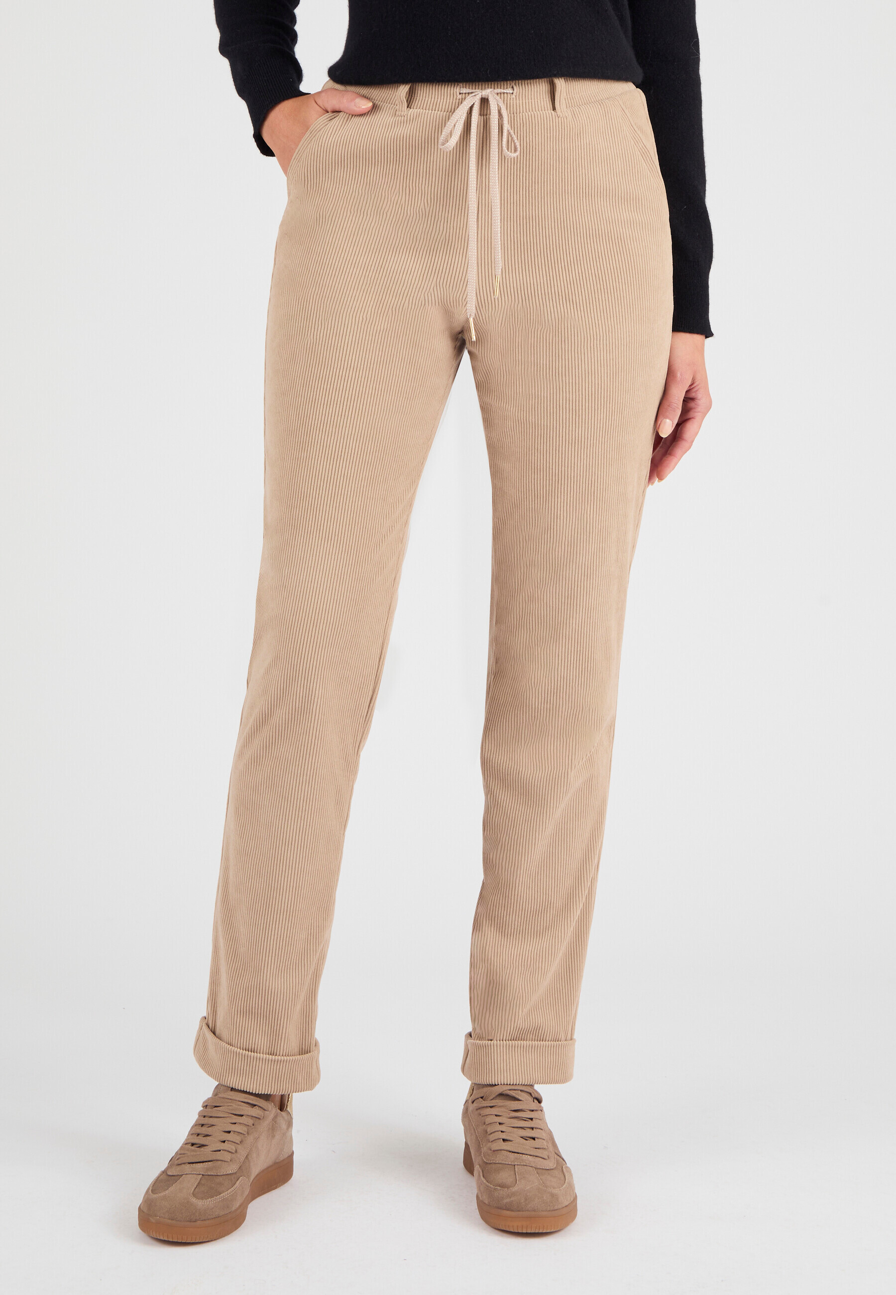 Pantalon velours milleraies enfilable, DAMART