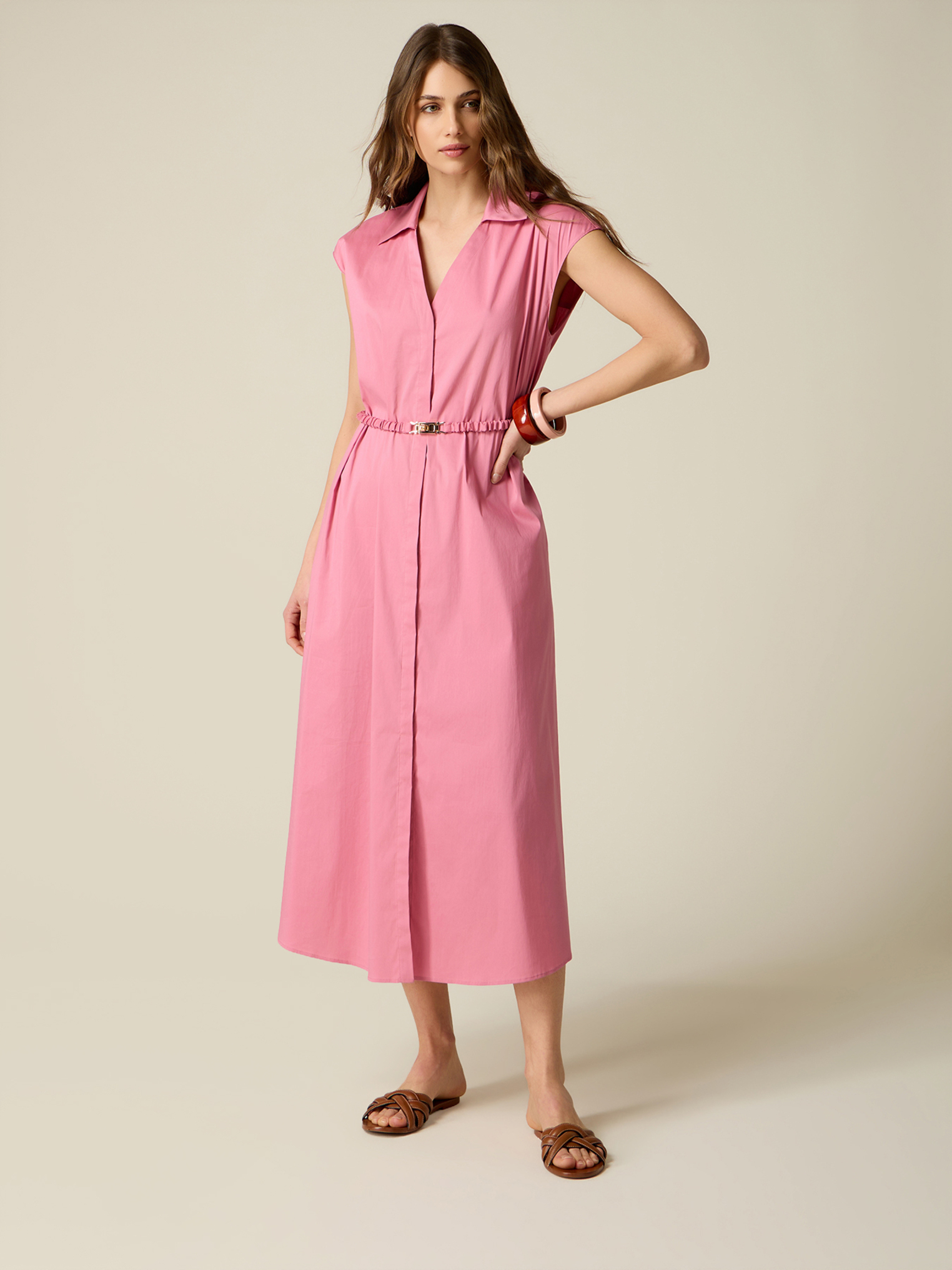 Robe chemisier avec ceinture, OLTRE