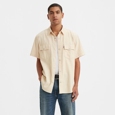 Cotton Oversize Shirt with Short Sleeves LEVI'S