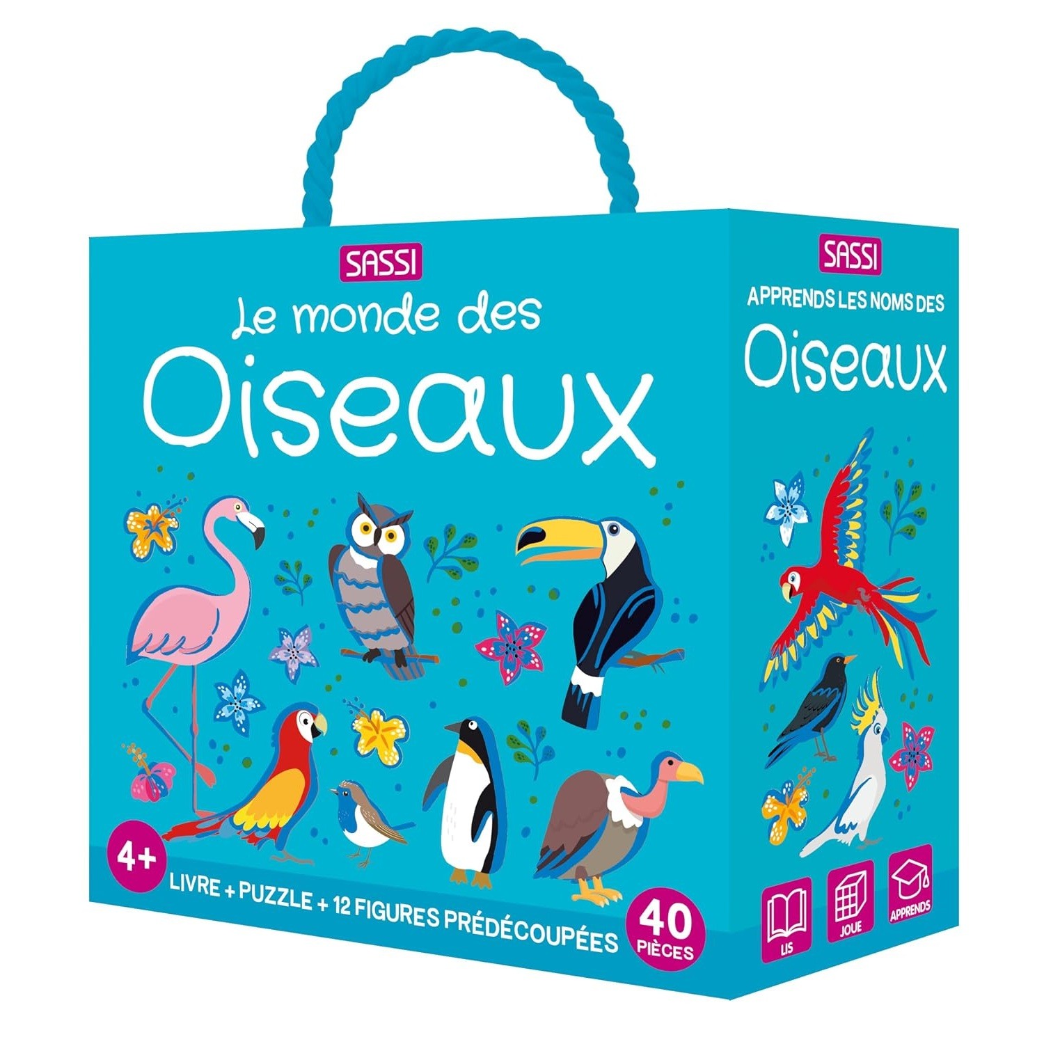 Livre et puzzle Les oiseaux, SASSI JUNIOR