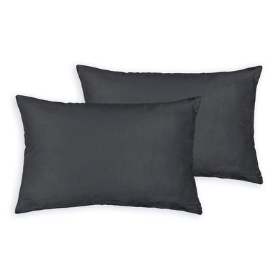 Set of 2 Faux Suede Cushion Covers SO'HOME