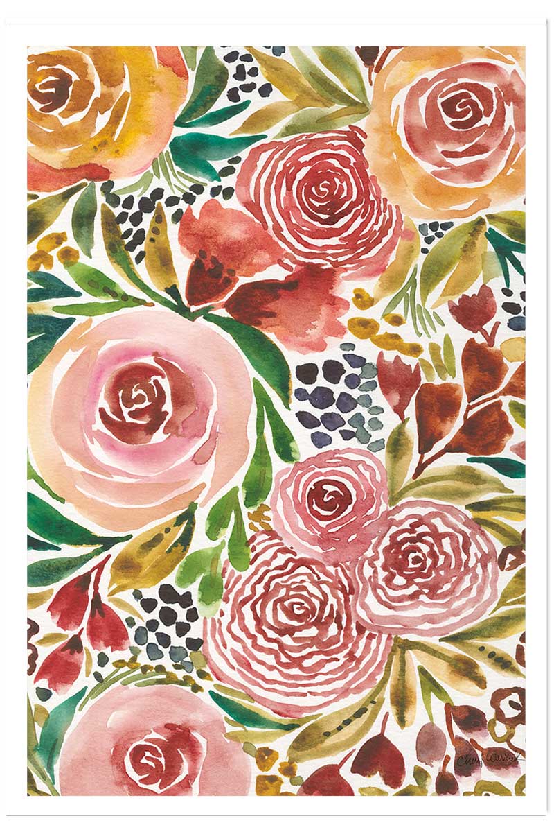 Poster roses envoutantes, HEXOA