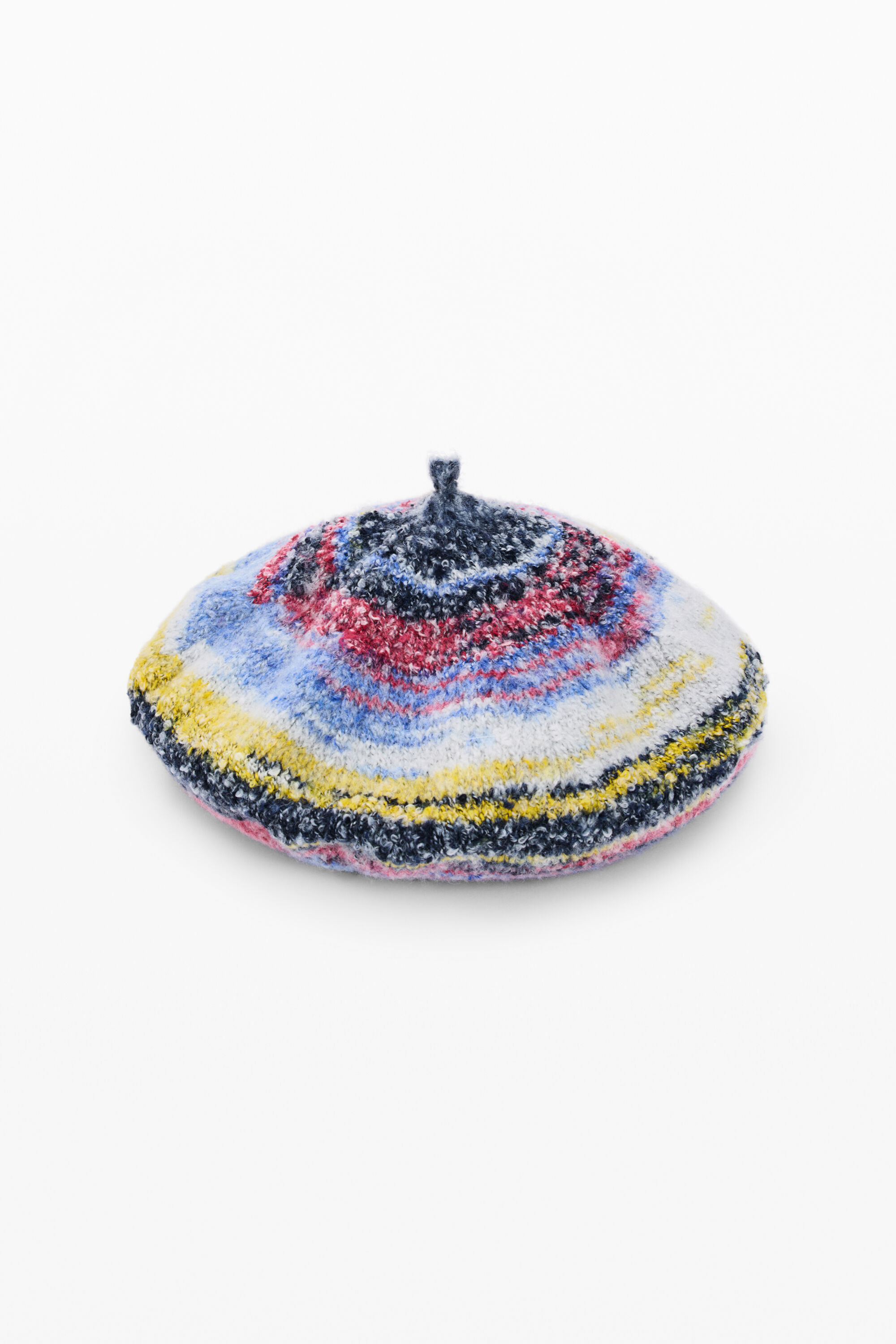 Bonnet en maille multicolore, DESIGUAL