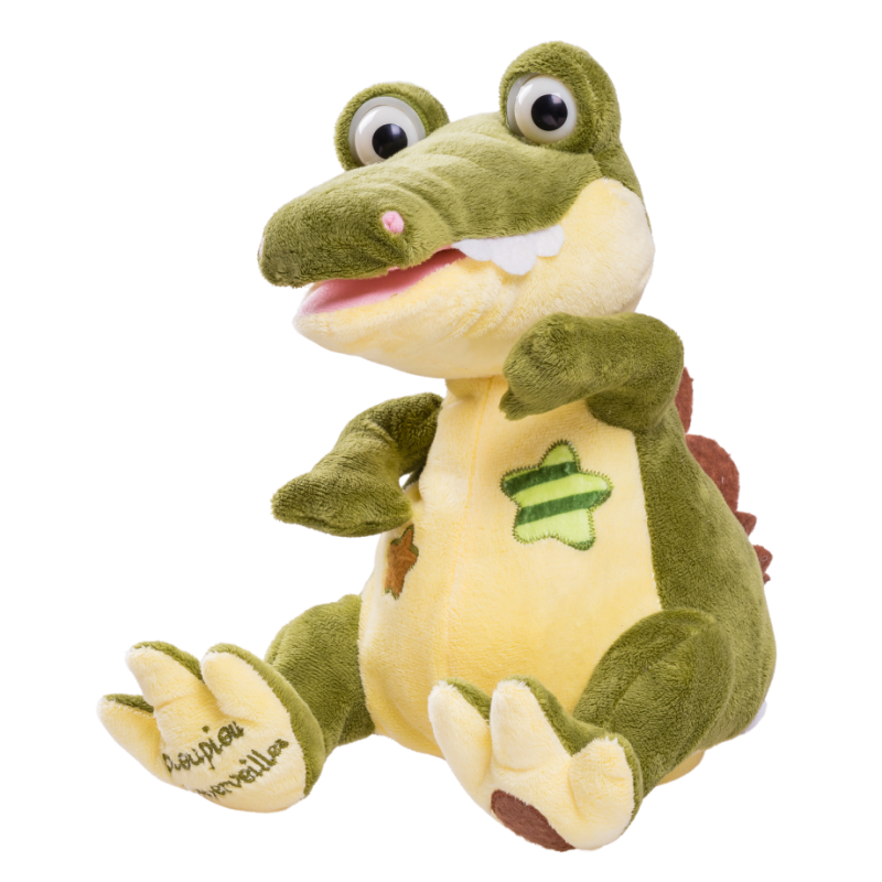 Paulo le croco - peluche animée, PIOUPIOU ET MERVEILLES