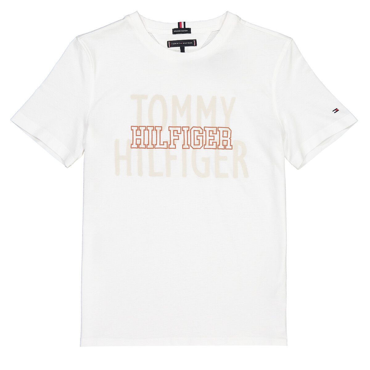 T-shirt in bio katoen 10-16 jaar wit 