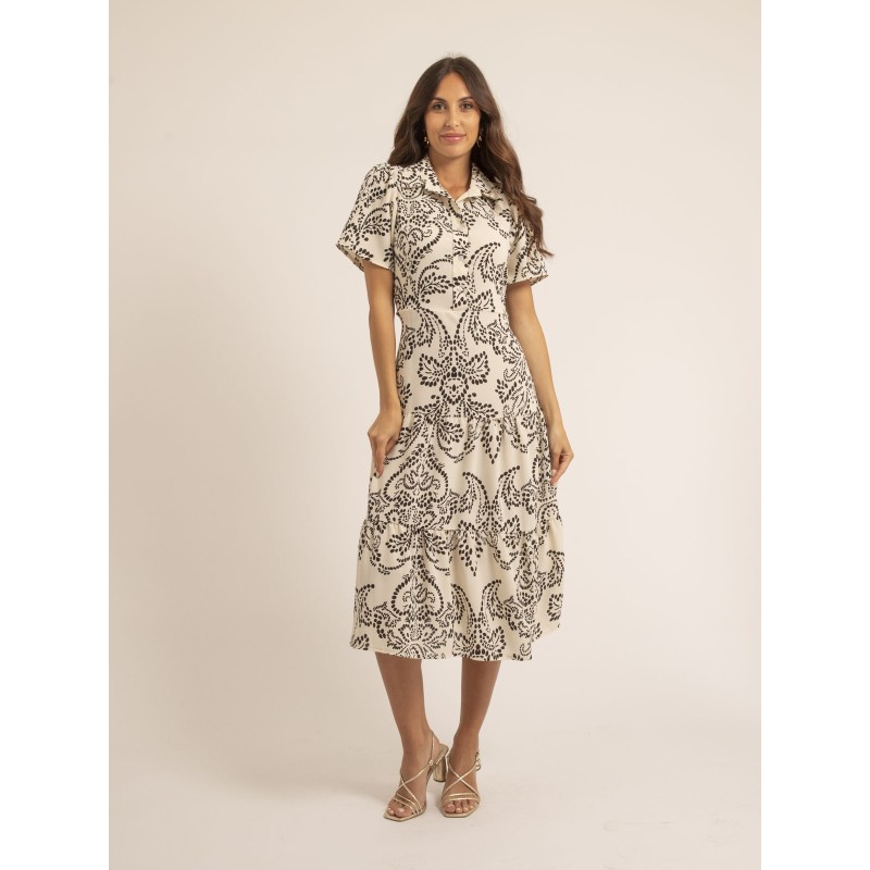 Robe Mi-longue Motifs Ionela, DONA LISA