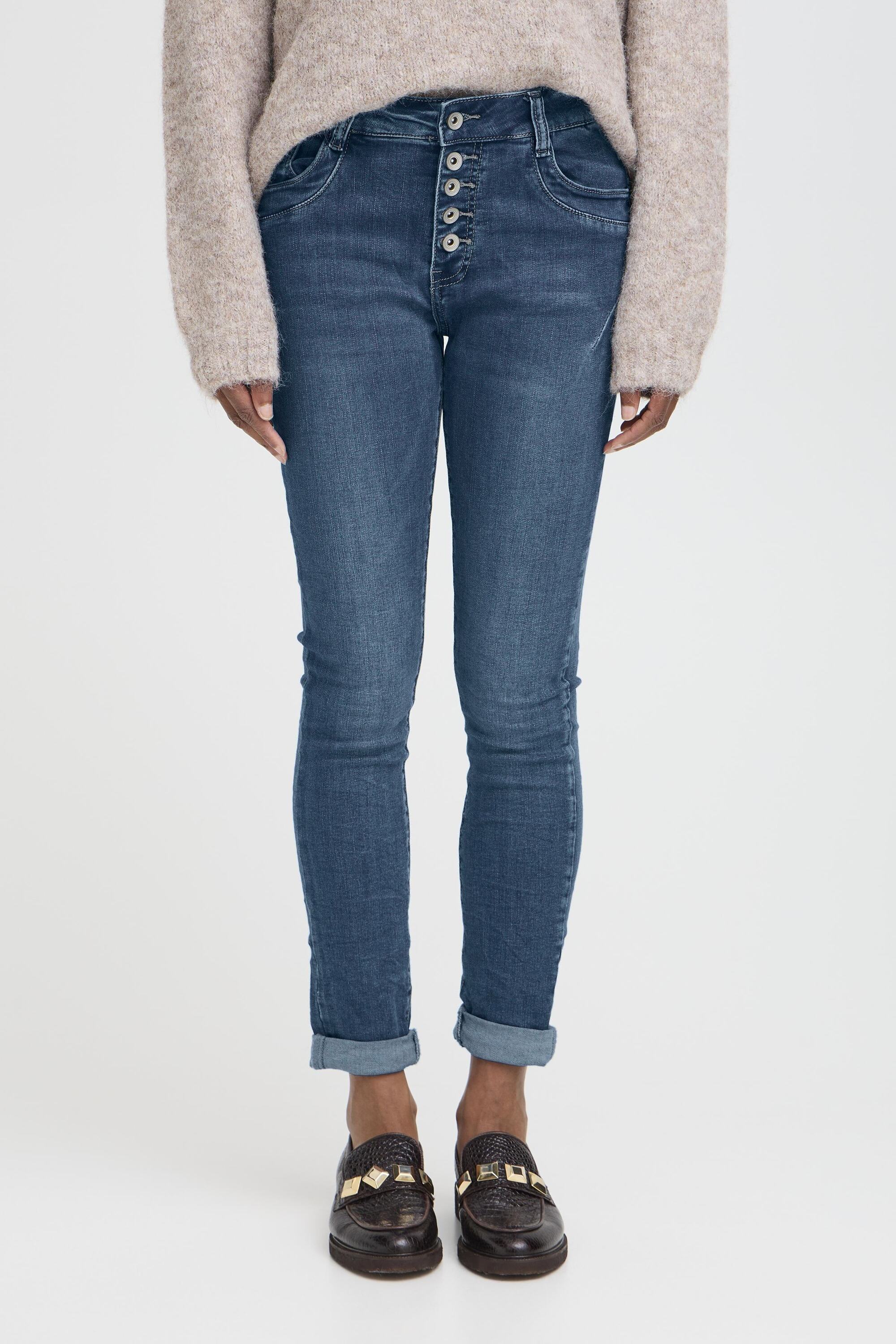 Jean slim taille haute, B.YOUNG