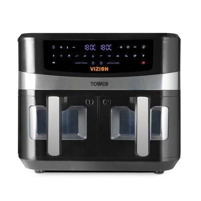 Vortx Vizion 9L Digital Dual Basket Air Fryer - T17100 TOWER