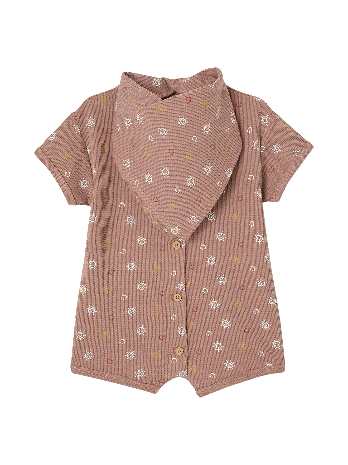 Combinaison bébé et bavoir nid d'abeille coffret cadeau, VERTBAUDET