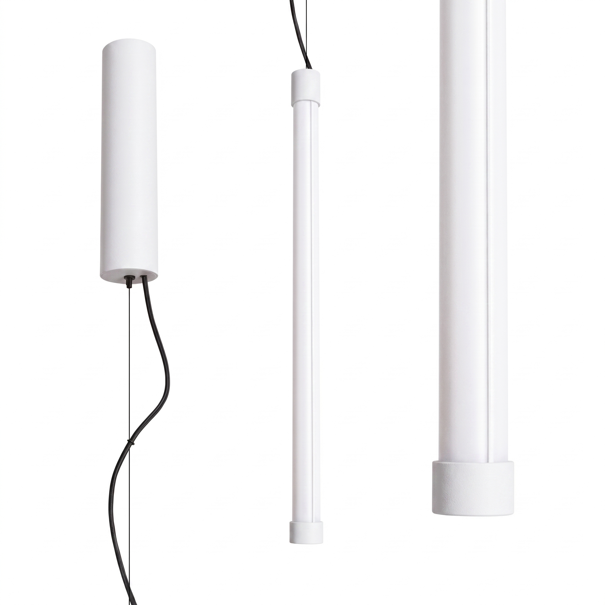 Suspension Acier Blanc LED 1 Trang, EDEN