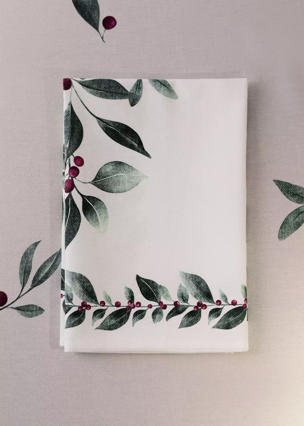 Serviettes de table en coton imprimé fleuri, MANGO HOME
