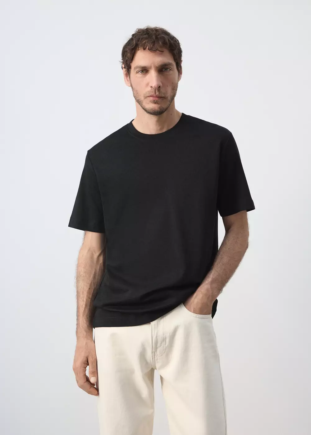 T-shirt regular fit 200 g/m², MANGO MAN