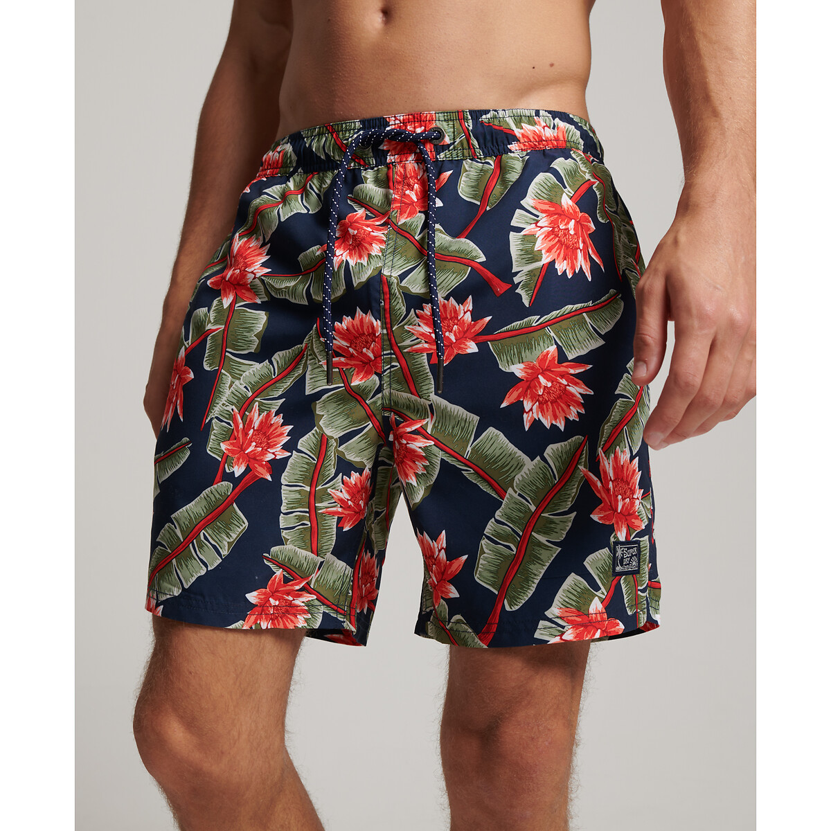 printed swim shorts