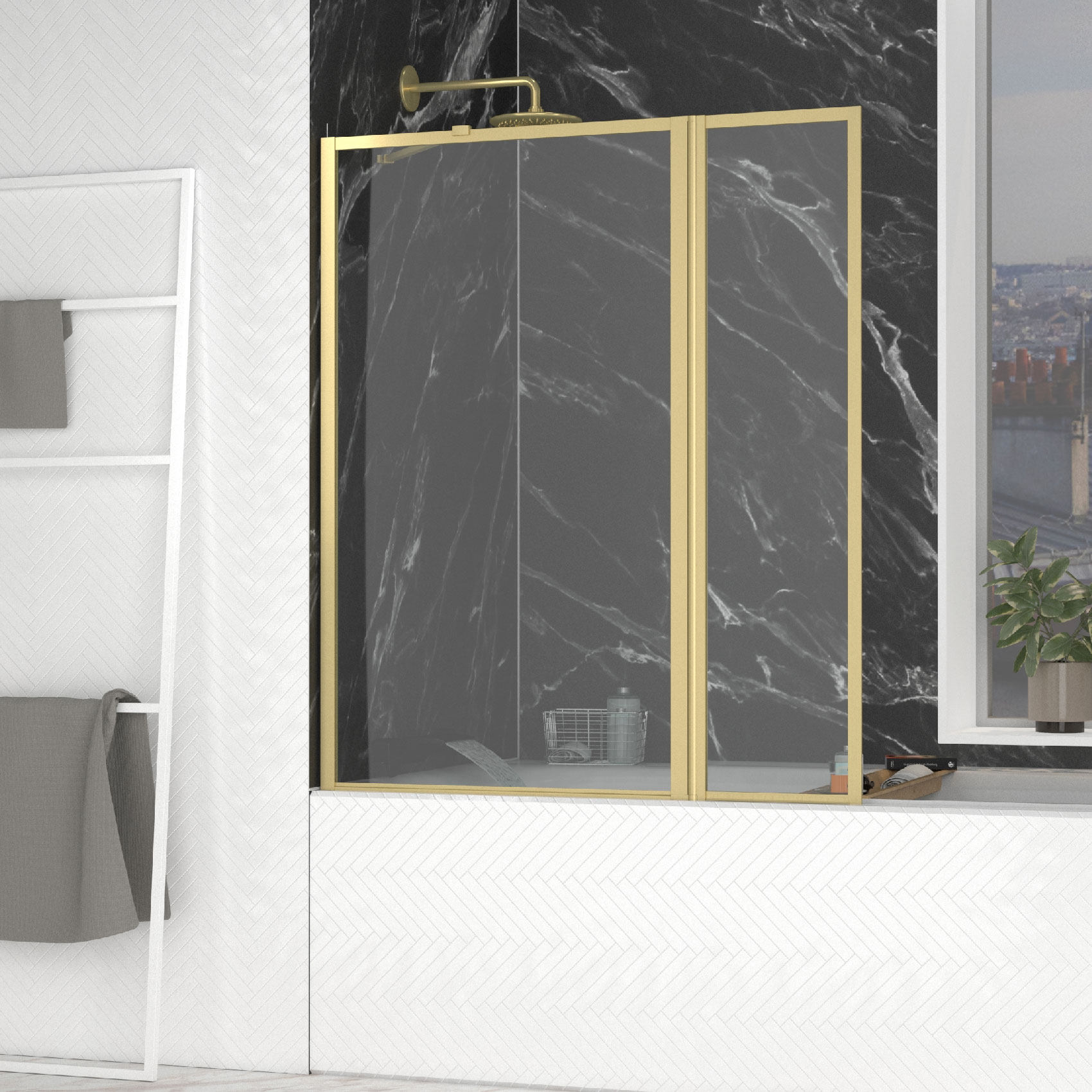 Pare baignoire avec pivot, HOME MAISON