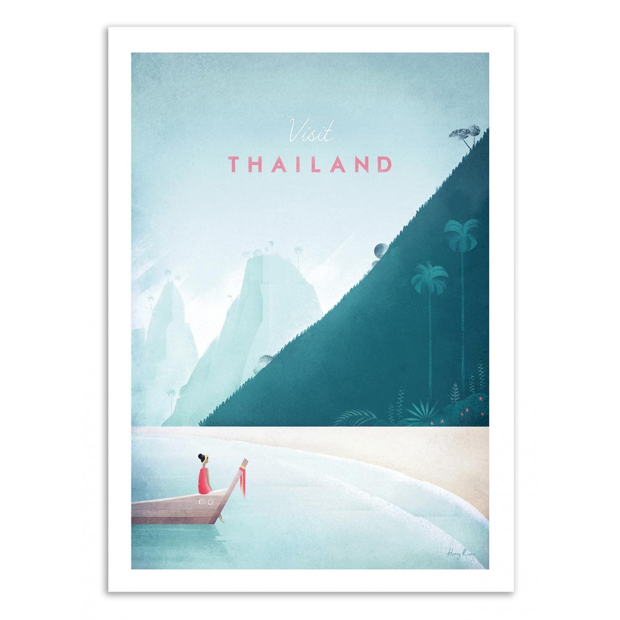 Affiche d'art - Visit Thailand - Henry Rivers, WALL EDITIONS