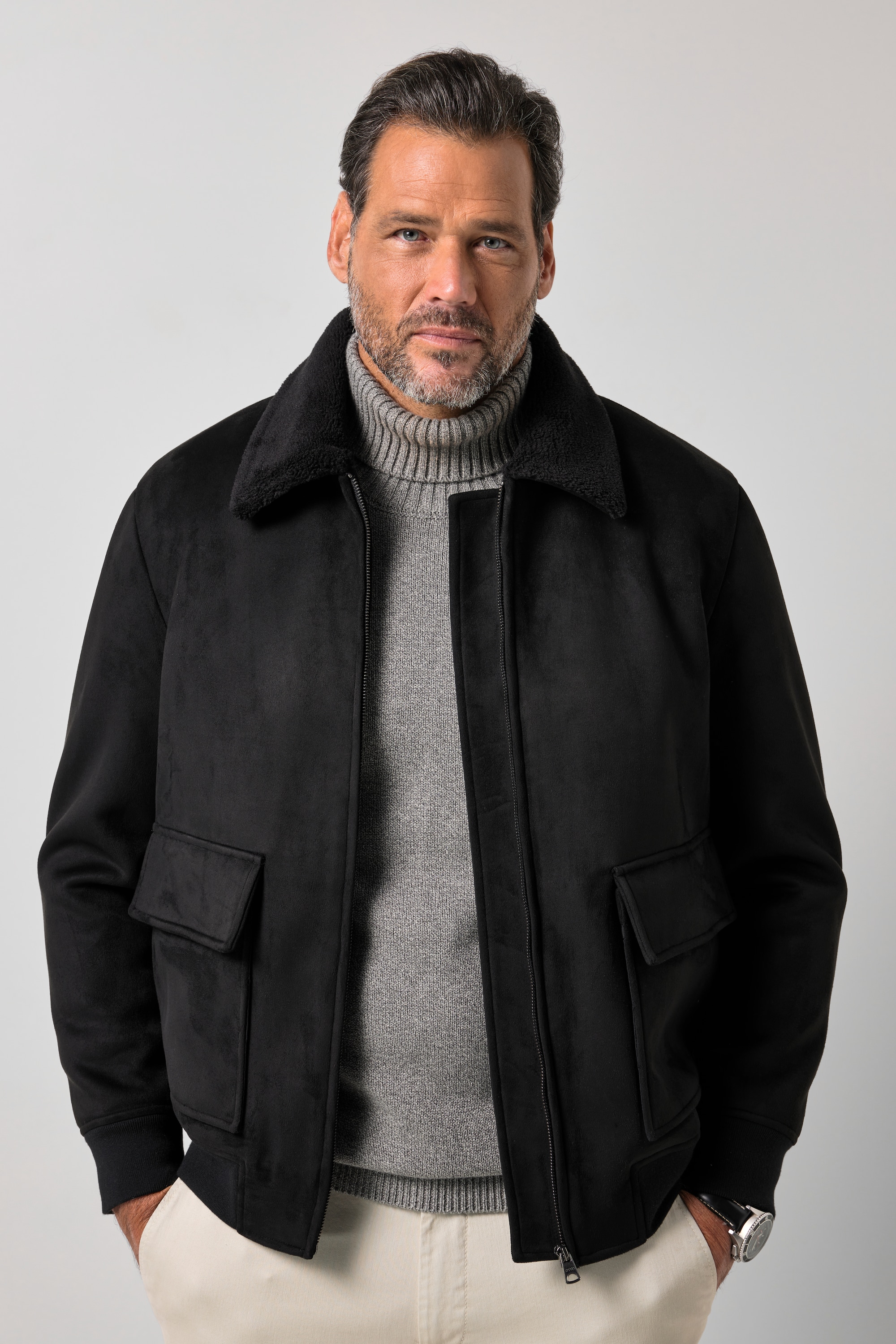 Blouson aviateur, imitation cuir vegan, JP1880