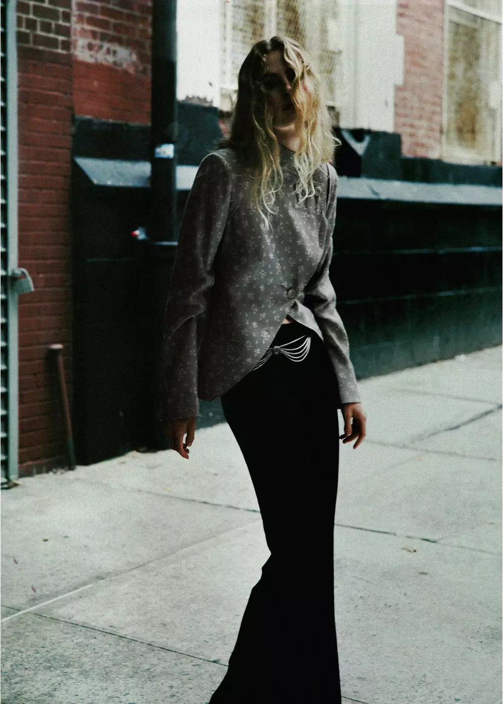Pantalon flare taille haute, MANGO