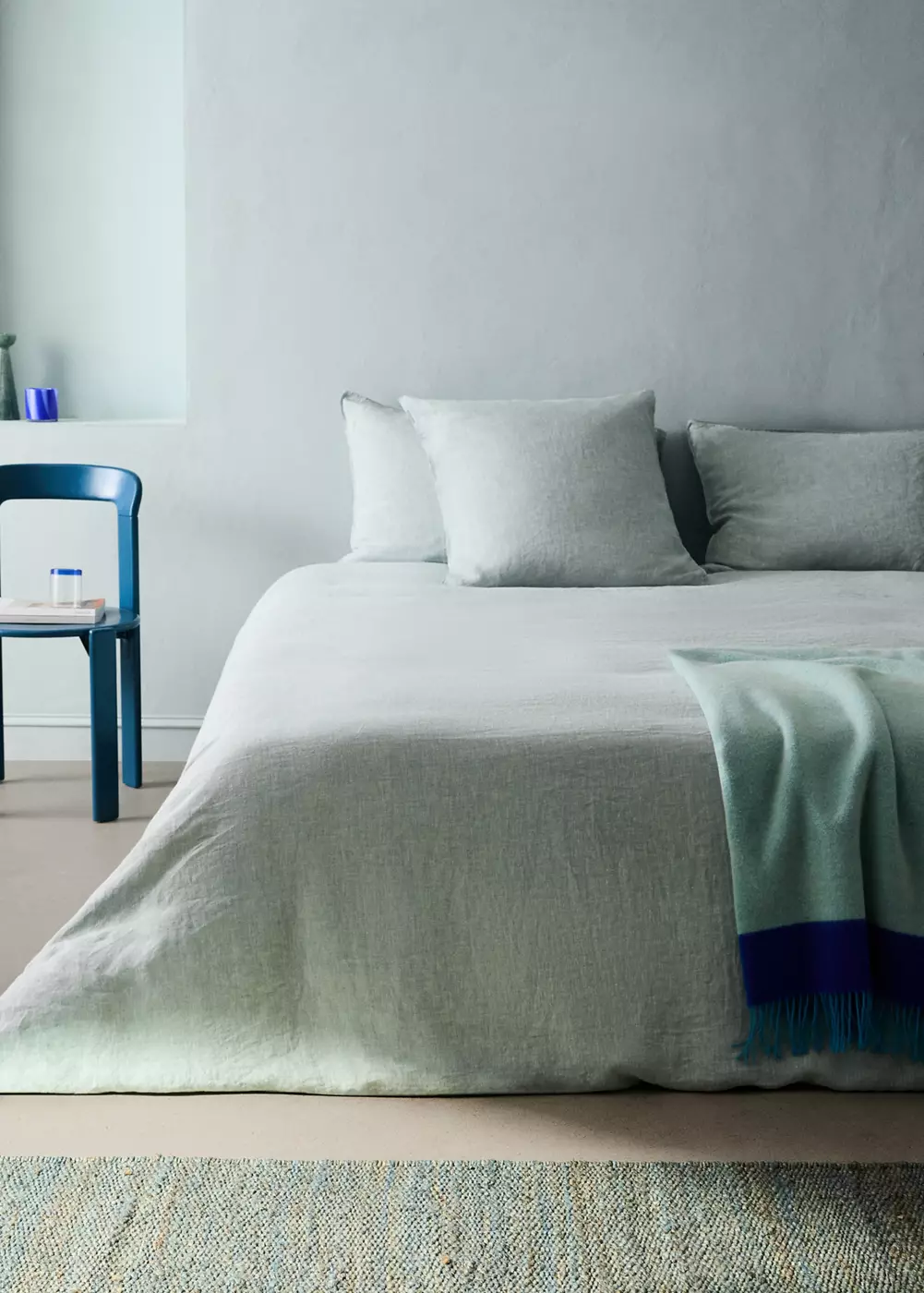 Housse de couette 100 % lin mélangé Lit 150/160 cm, MANGO HOME