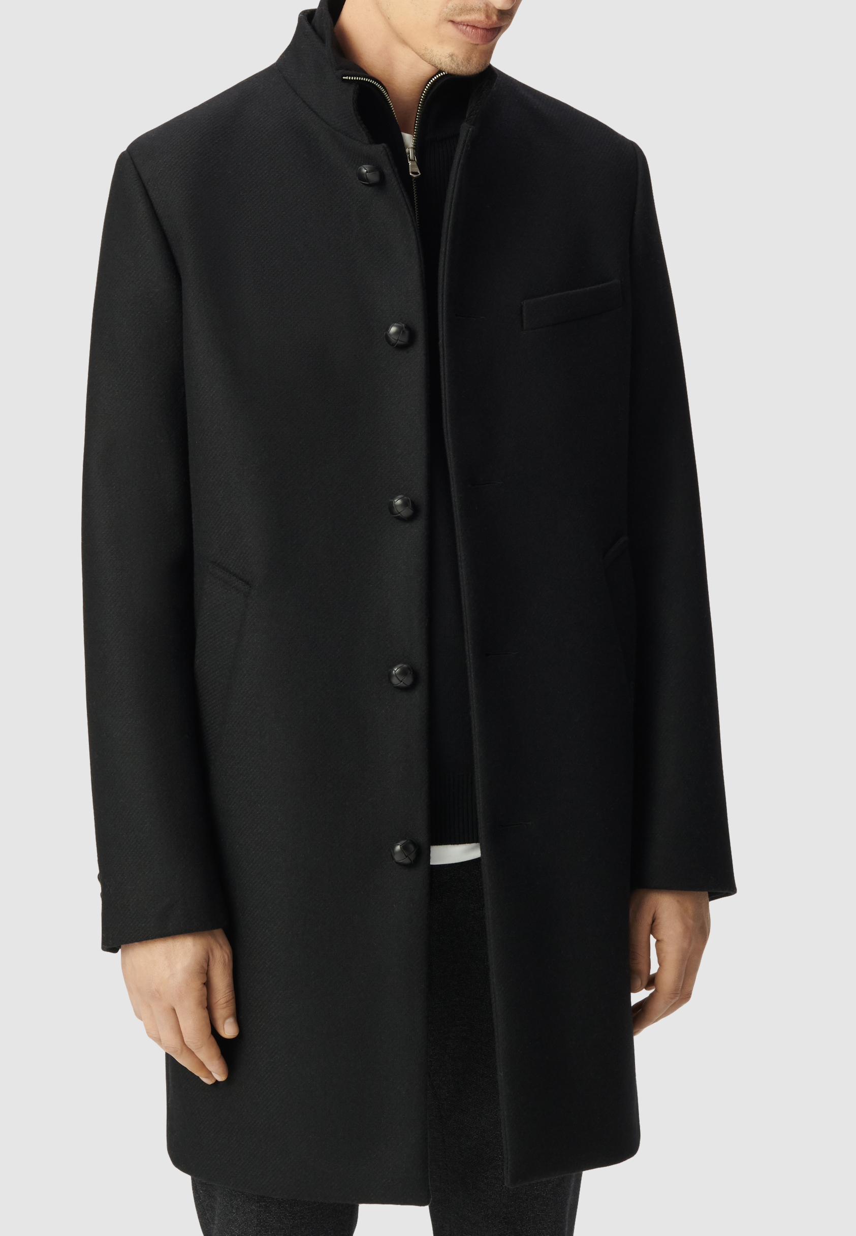 Manteau lainage col officier, IKKS