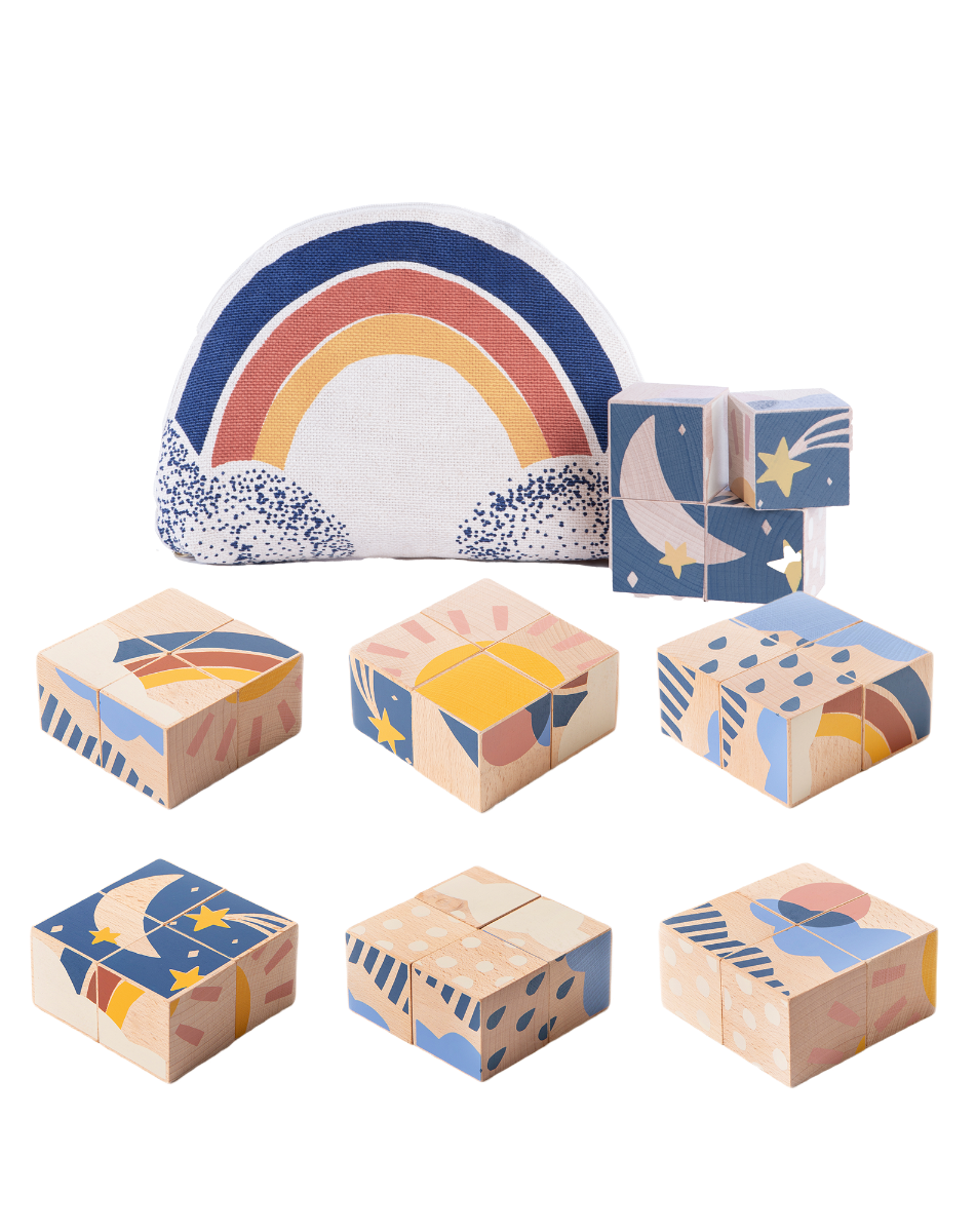 Cubes en bois Veggies, NOBODINOZ