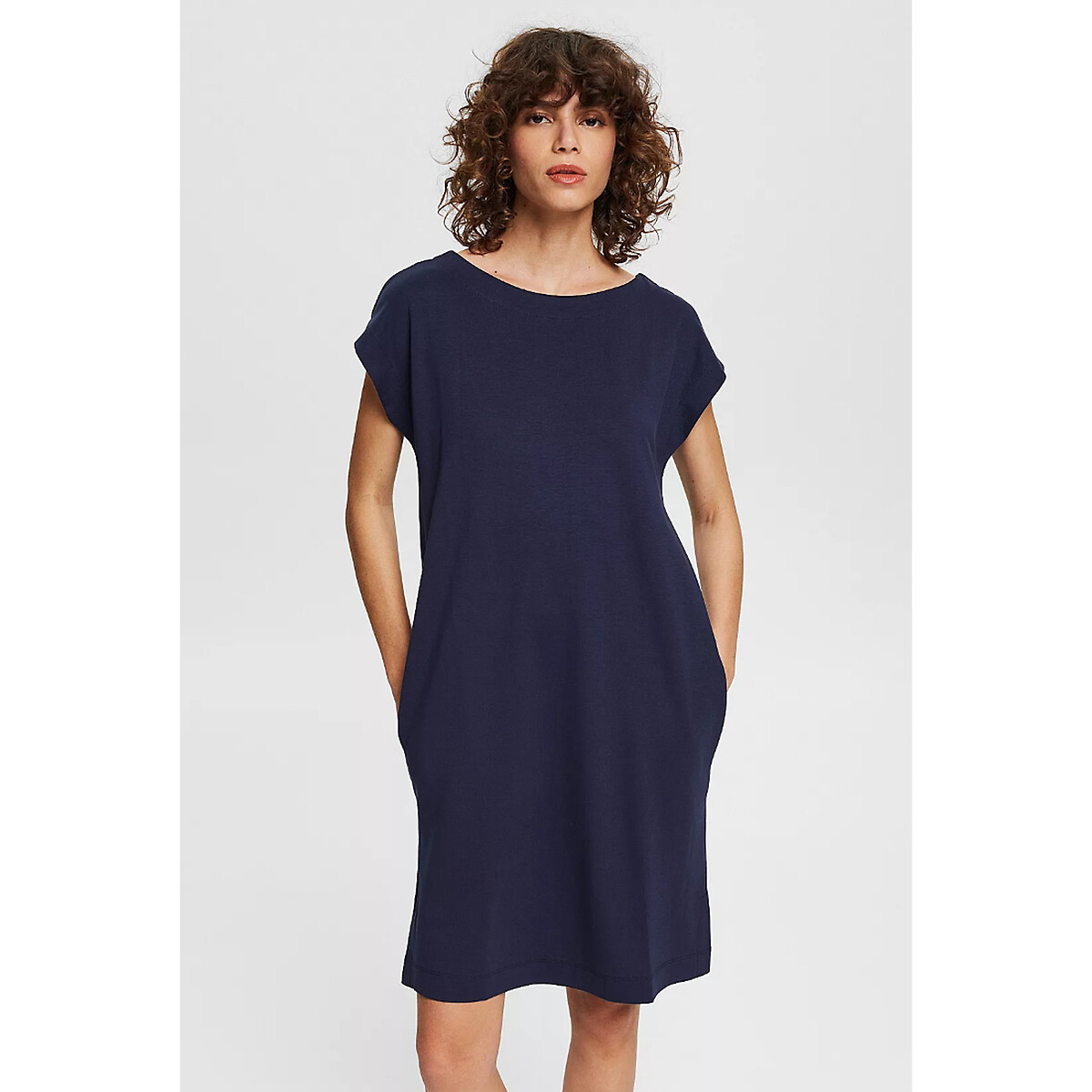 Abito lungo girocollo navy Esprit | La Redoute