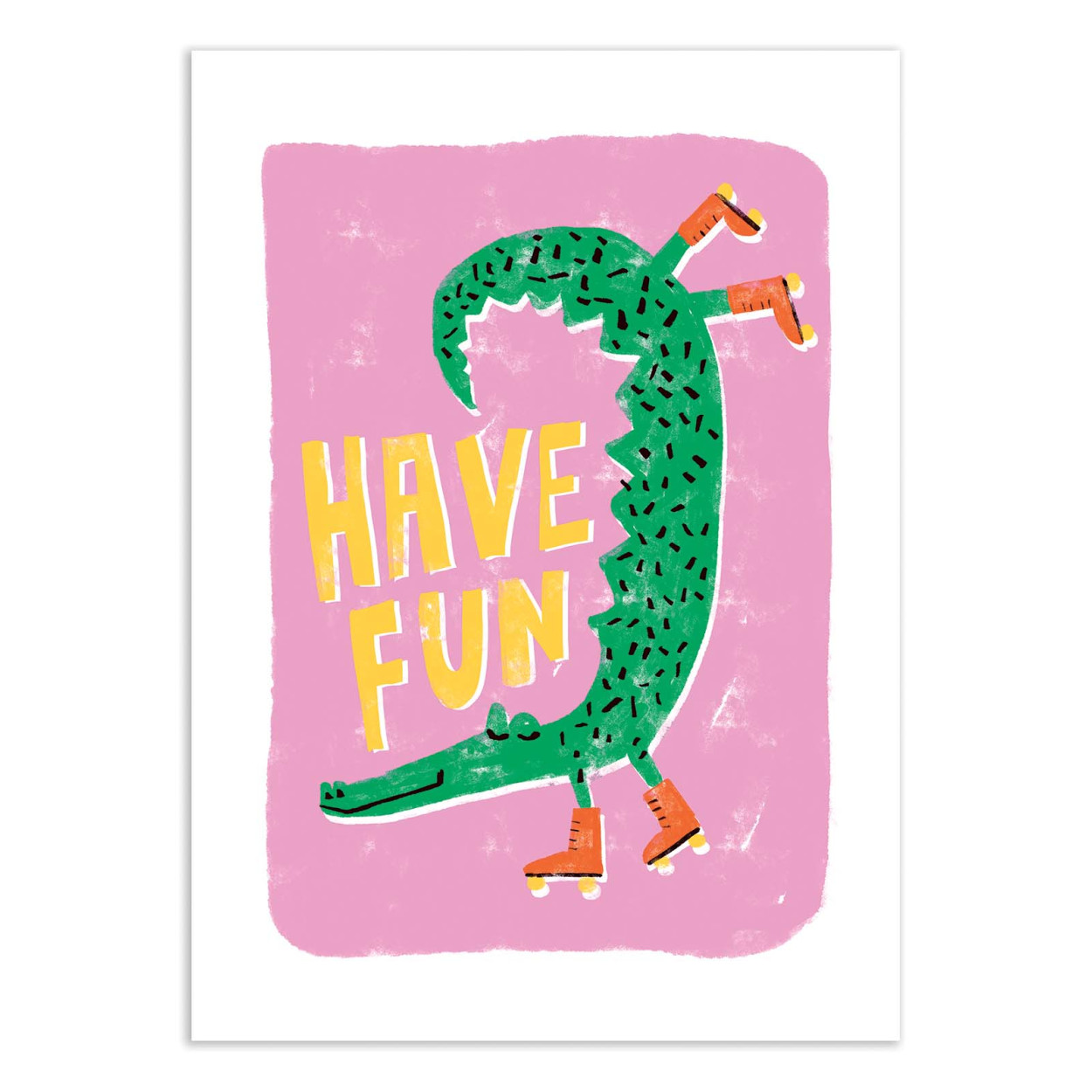 Affiche d'art - Krokodil have fun - Maja Tomljanovic, WALL EDITIONS