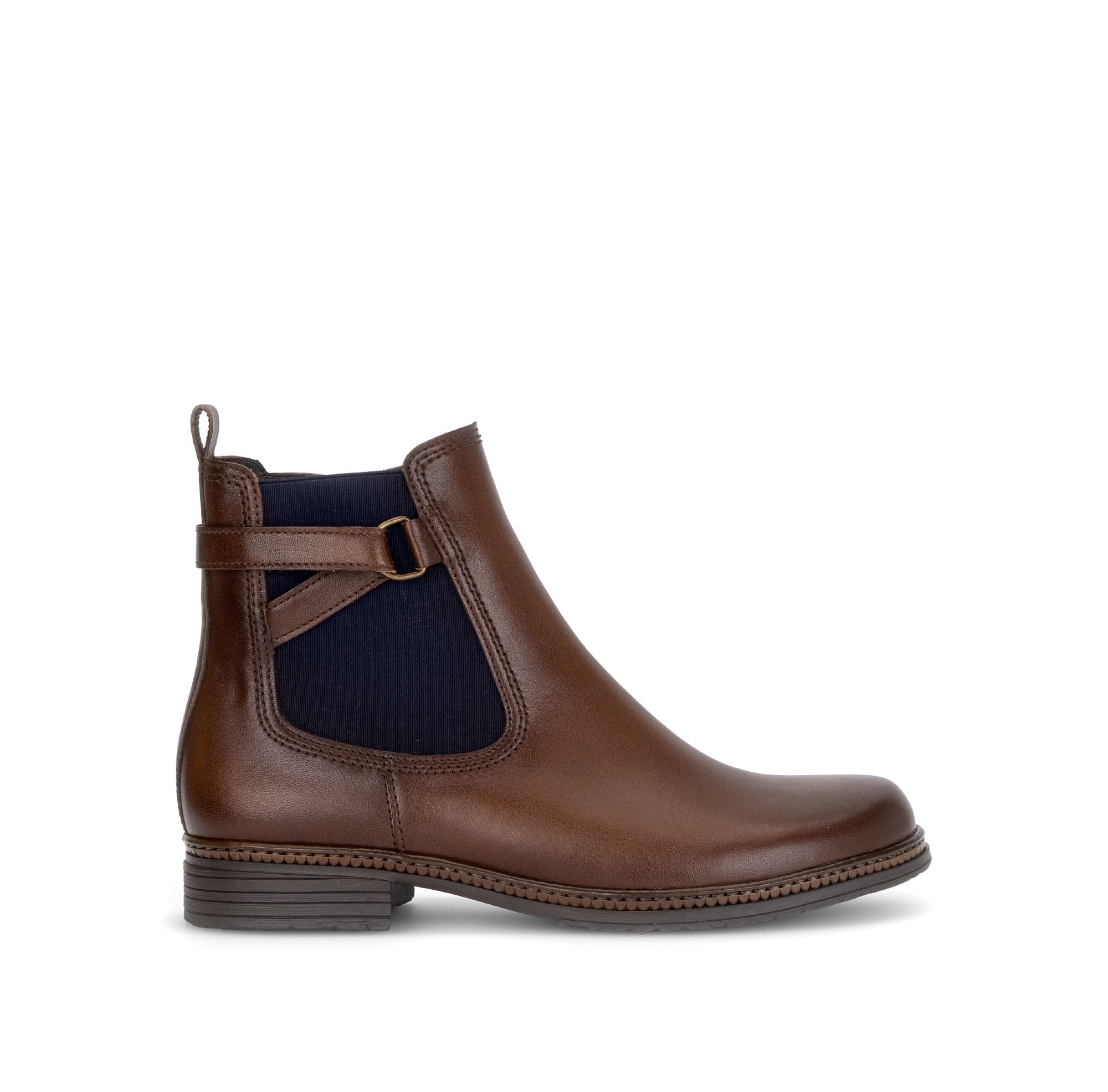 Bottines en cuir lisse à talon décroché, GABOR