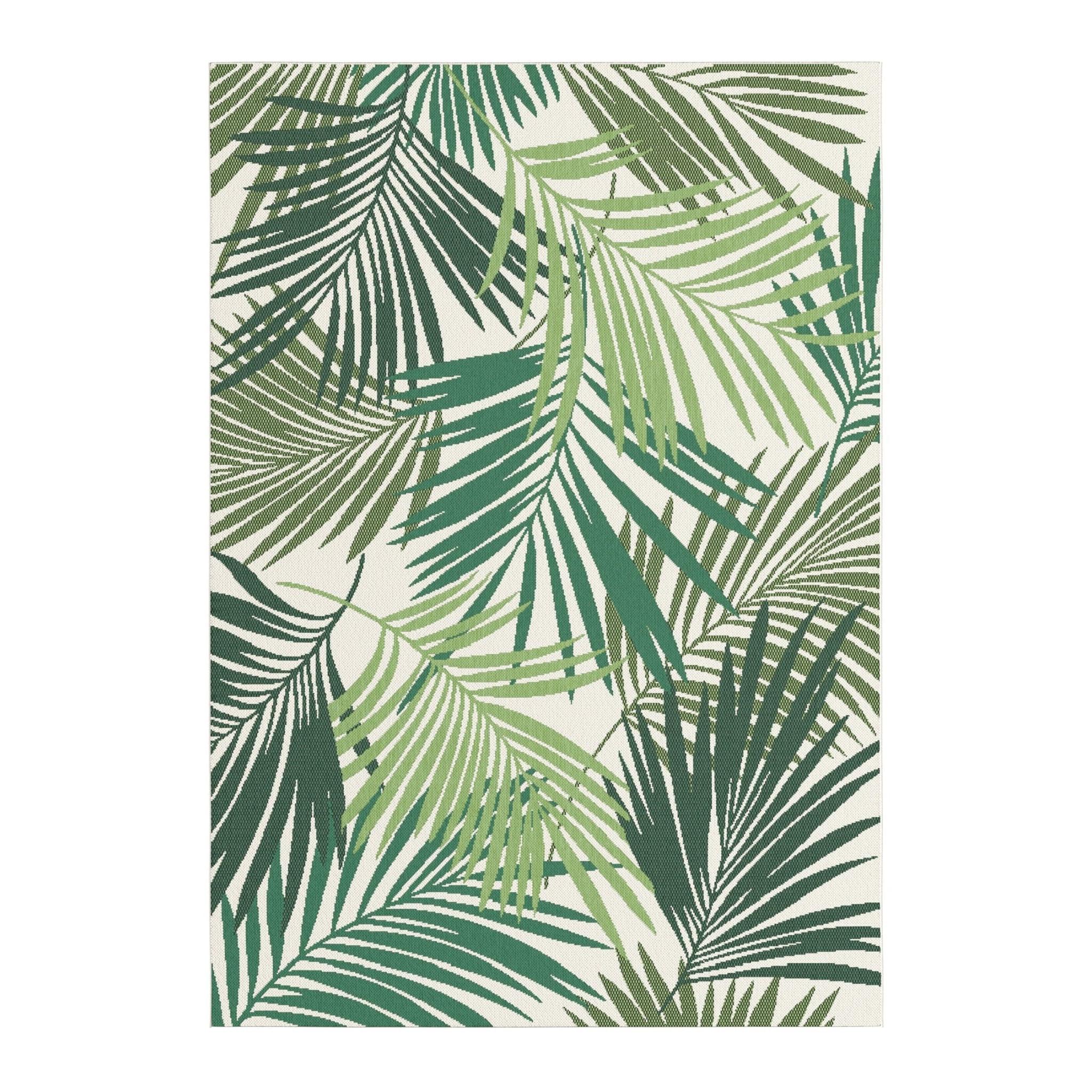 Tapis intérieur-extérieur avec feuilles de palmier TROPICAL, AFK LIVING