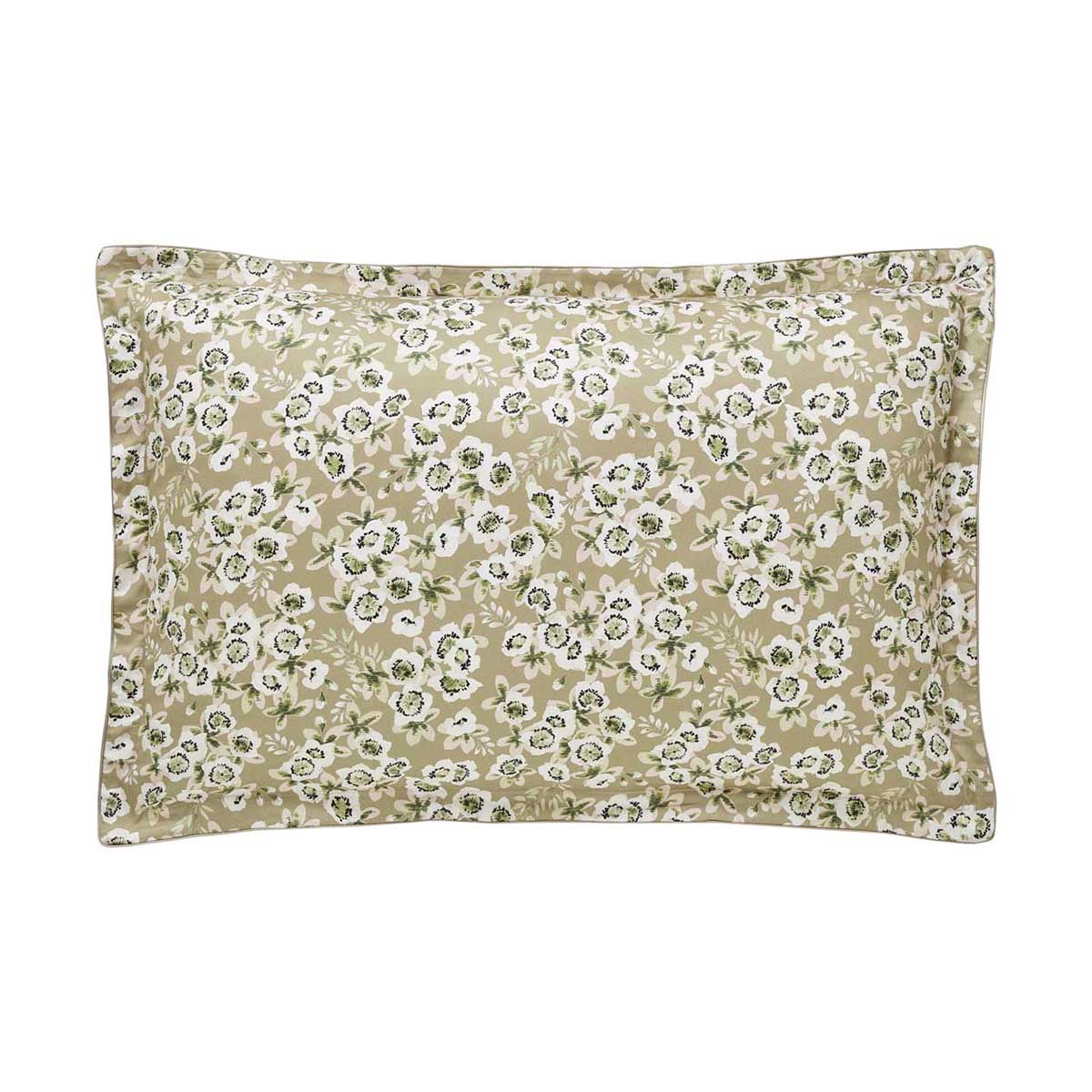Taie d'oreiller imprimée en satin de coton bio, BLOSSOM, ALEXANDRE TURPAULT