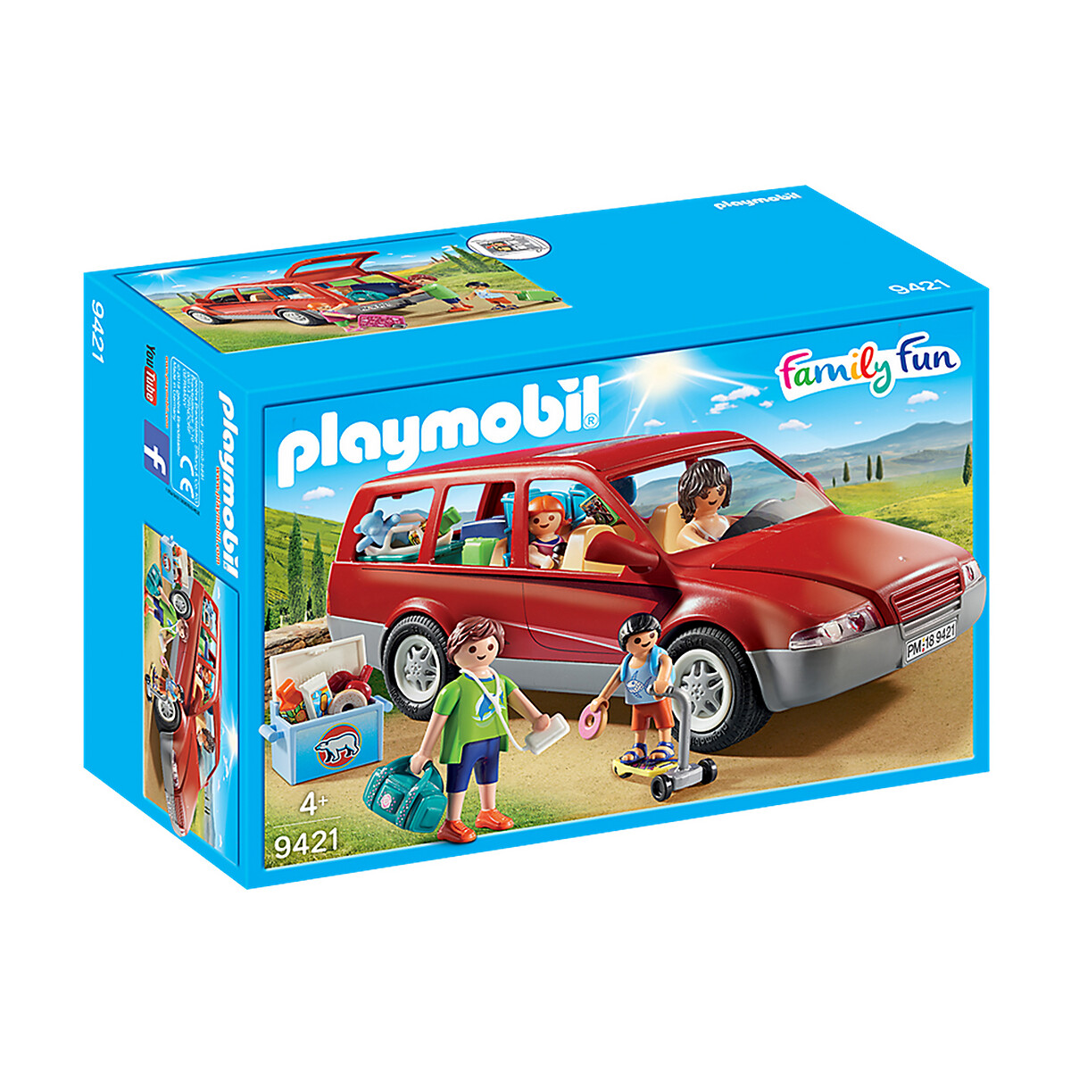 Playset Family Fun Car  9421 Vermelho