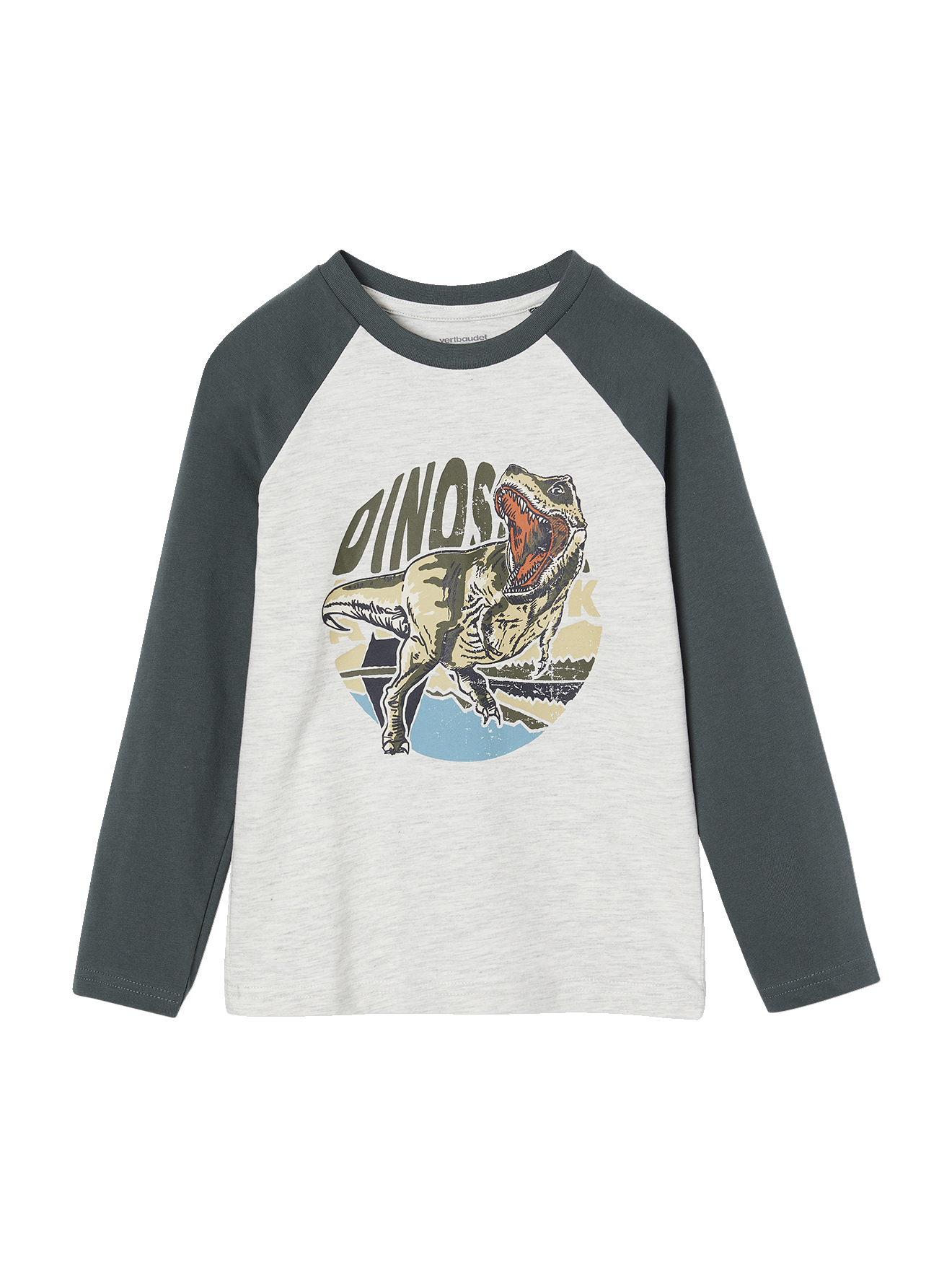 T-shirt motif graphique manches raglan, VERTBAUDET