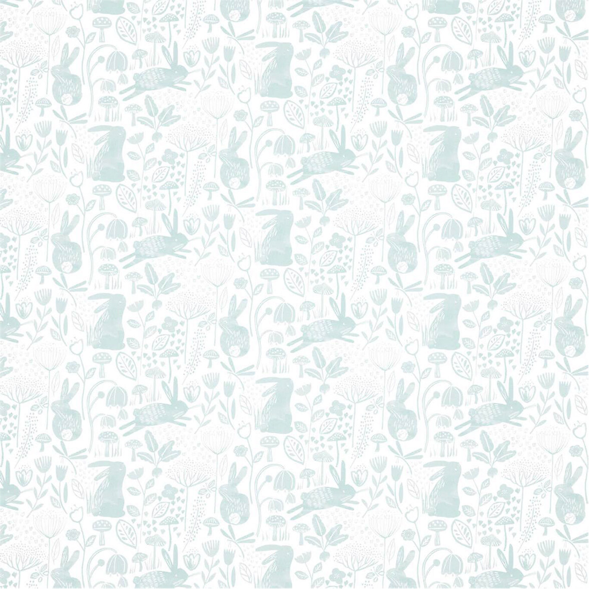 50x1000cm Into The Meadow Wallpaper Duck Egg, HARLEQUIN
