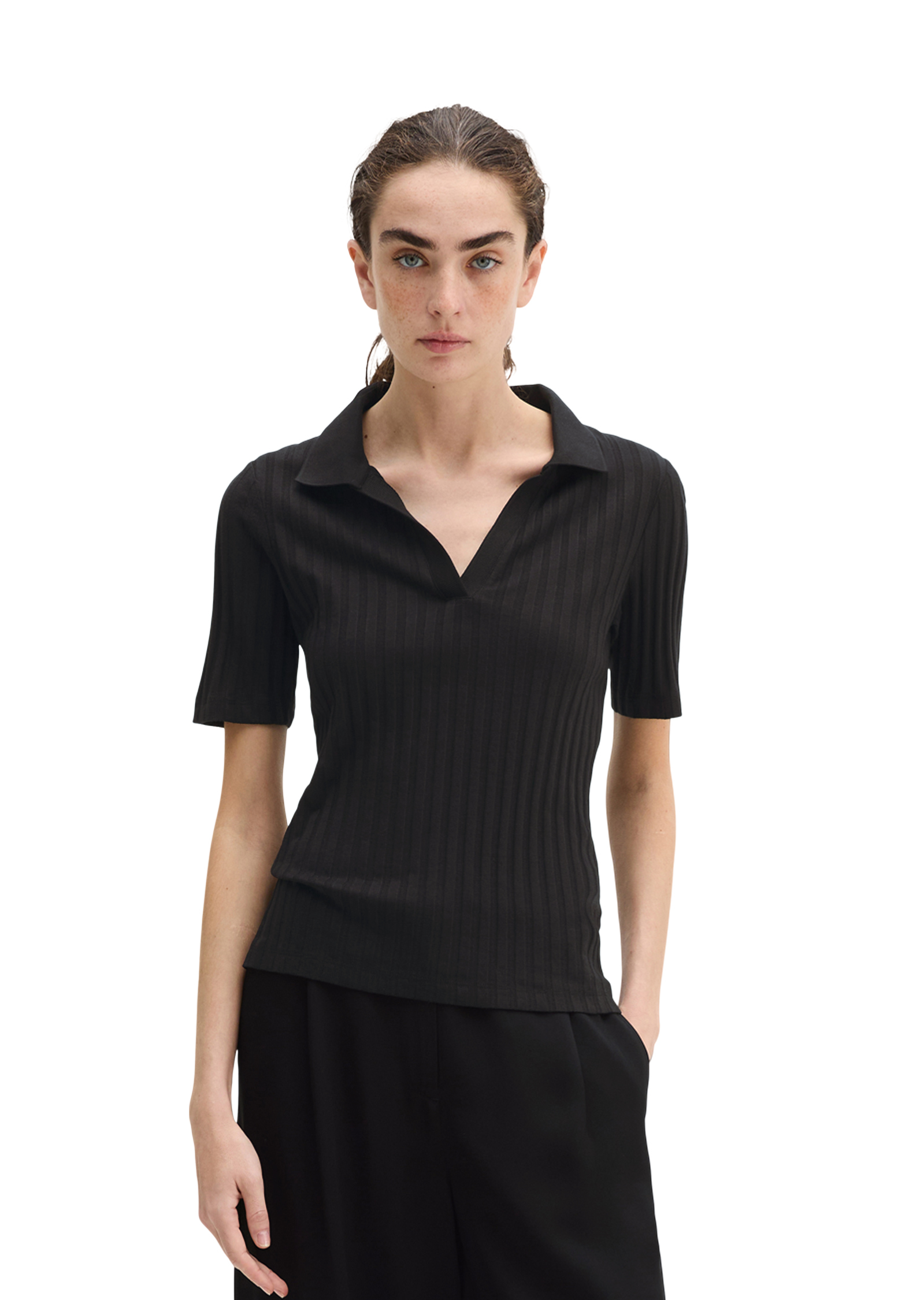 Polo Pointelle slim avec TENCEL™ Modal, MARC O'POLO
