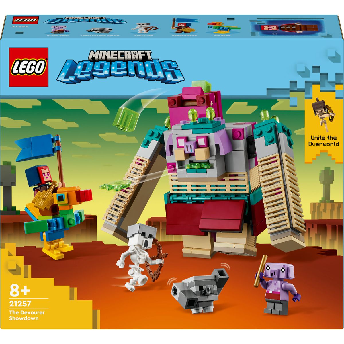 LEGO Minecraft 21249 La Boîte de Construction 4.0, Jouets 2-en-1 avec