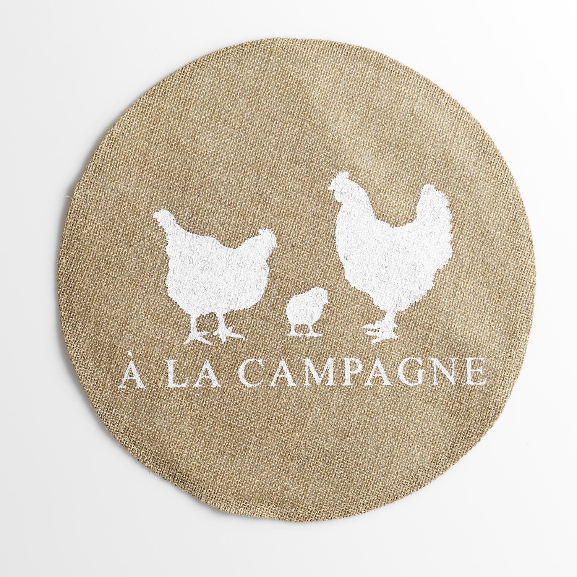 Set de table Jute A la Campagne 30x45 cm, EDEN