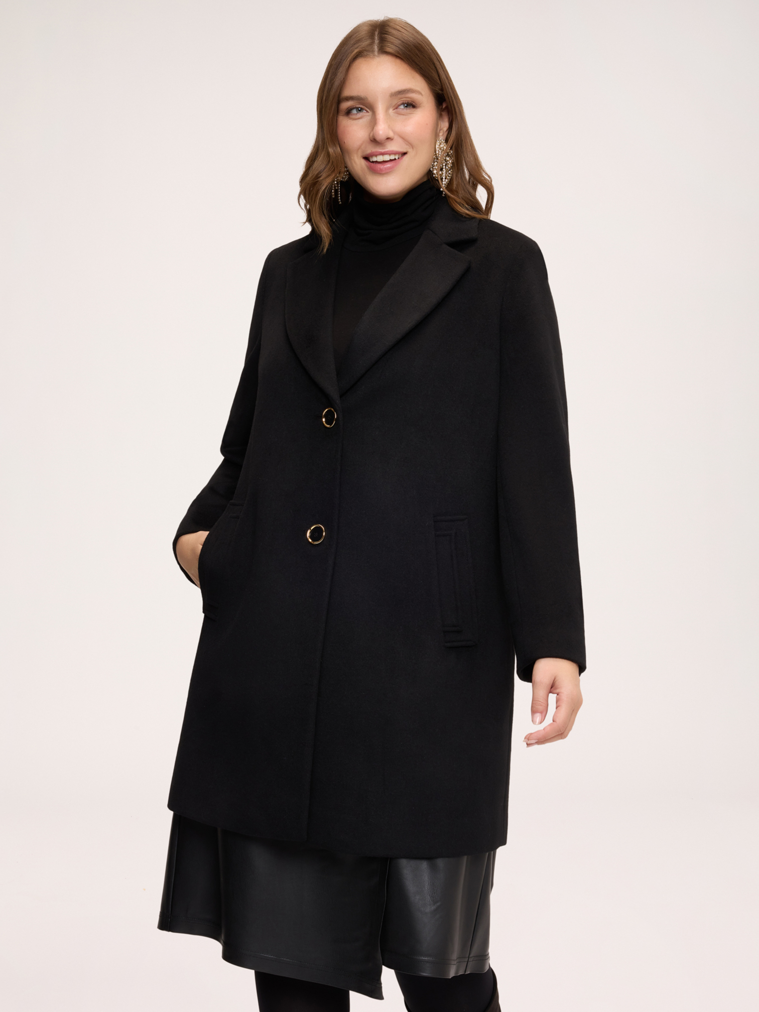 Manteau croisé simple boutonnage, FIORELLA RUBINO