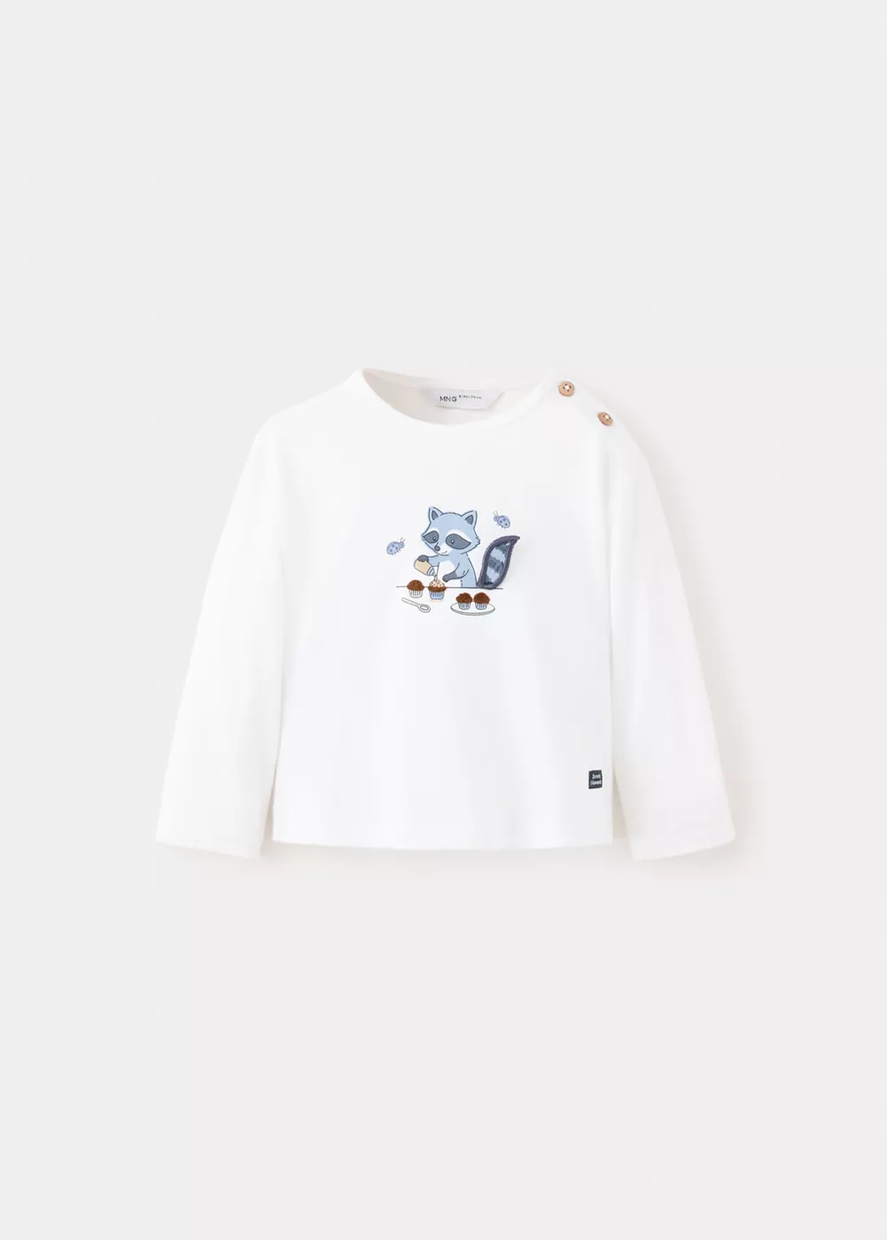 T-shirt détail imprimé, MANGO BABY