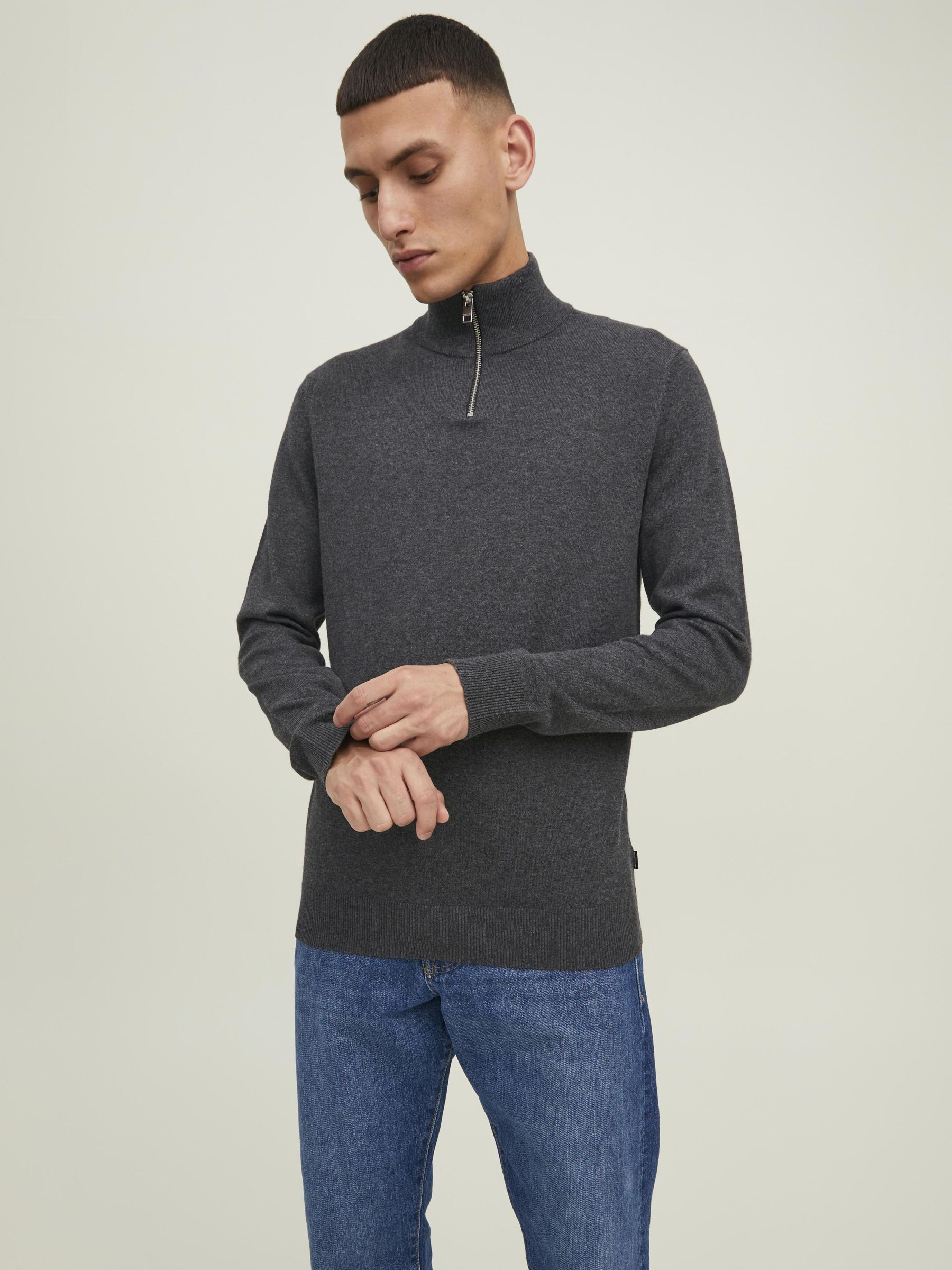 Pull col montant zippé Emil, JACK & JONES