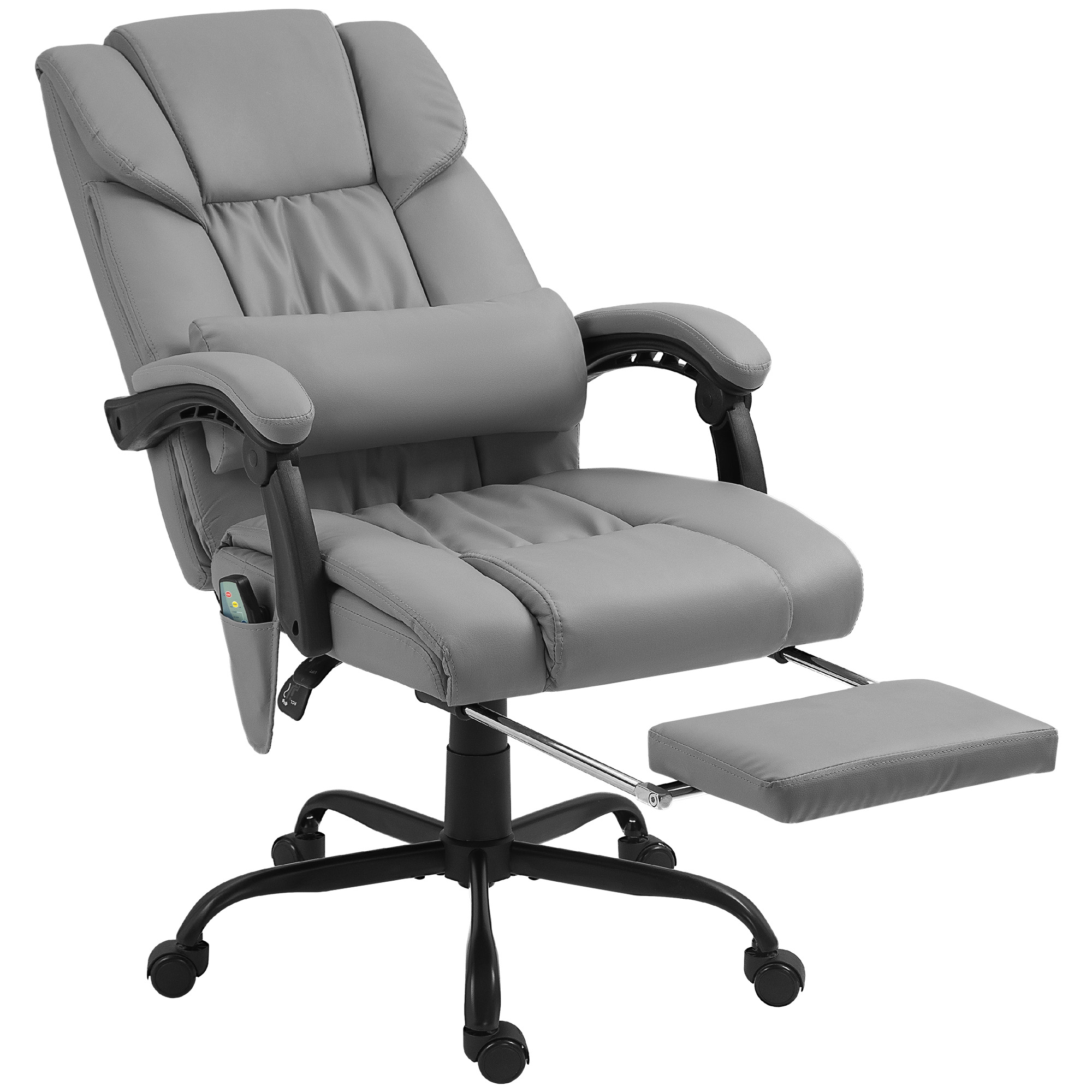 Fauteuil de bureau avec fonction massage, HOMCOM