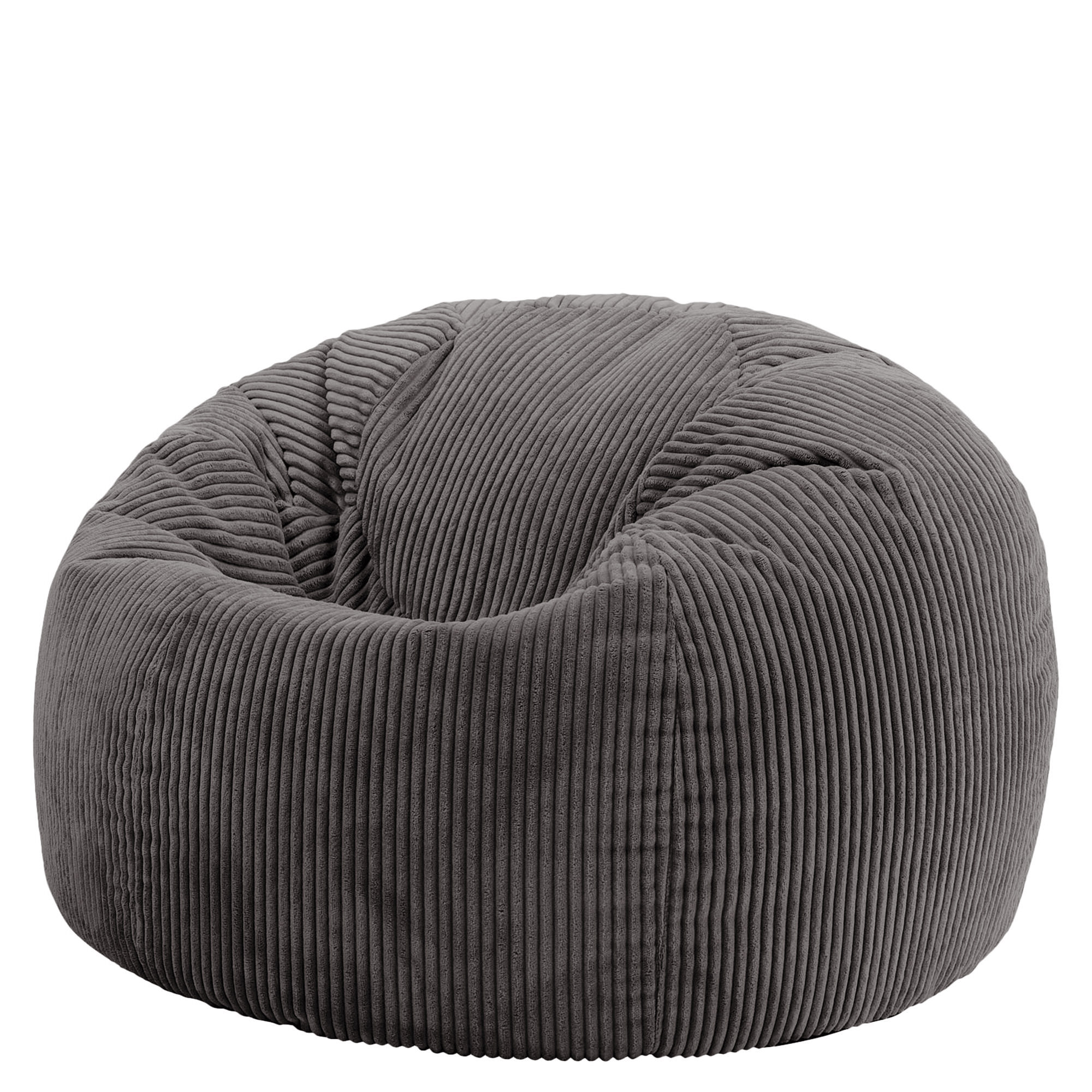 Pouf fauteuil classique velours côtelé Oeko-Tex® - KINGSTON, ICON