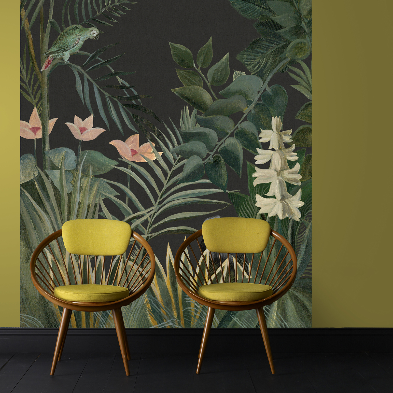 Papier peint panoramique Buisson Jungle, ART FOR THE HOME