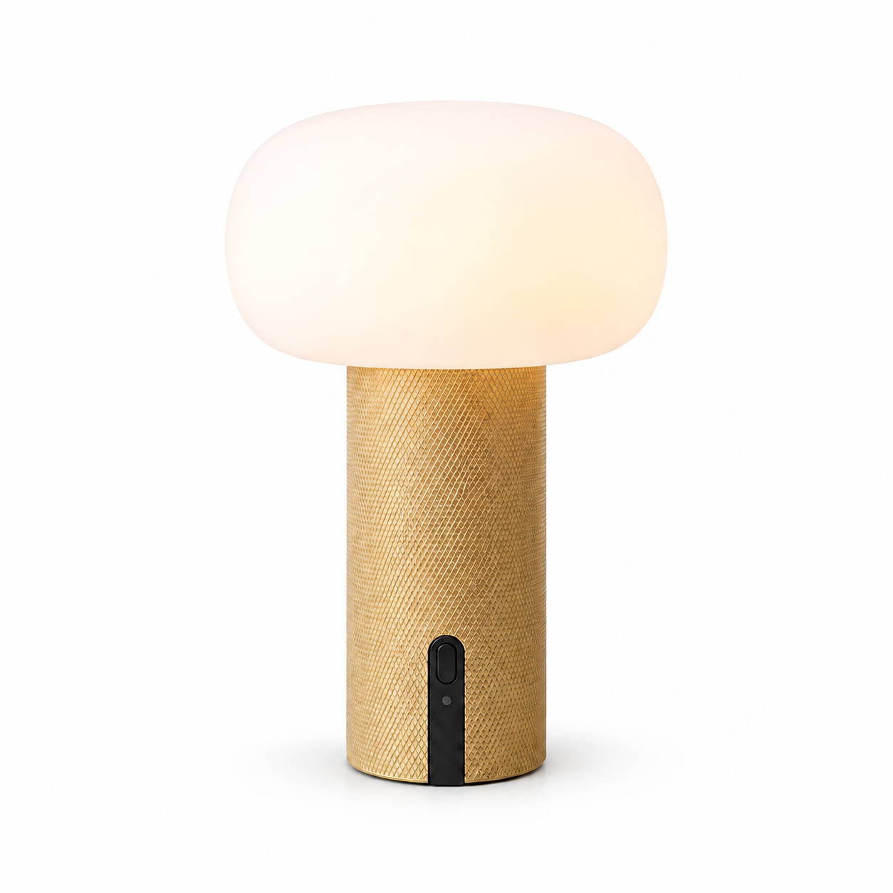 Lampe à poser LED sans fil rechargeable H 16.2 cm, métal et verre, LEA, ALTASSINA