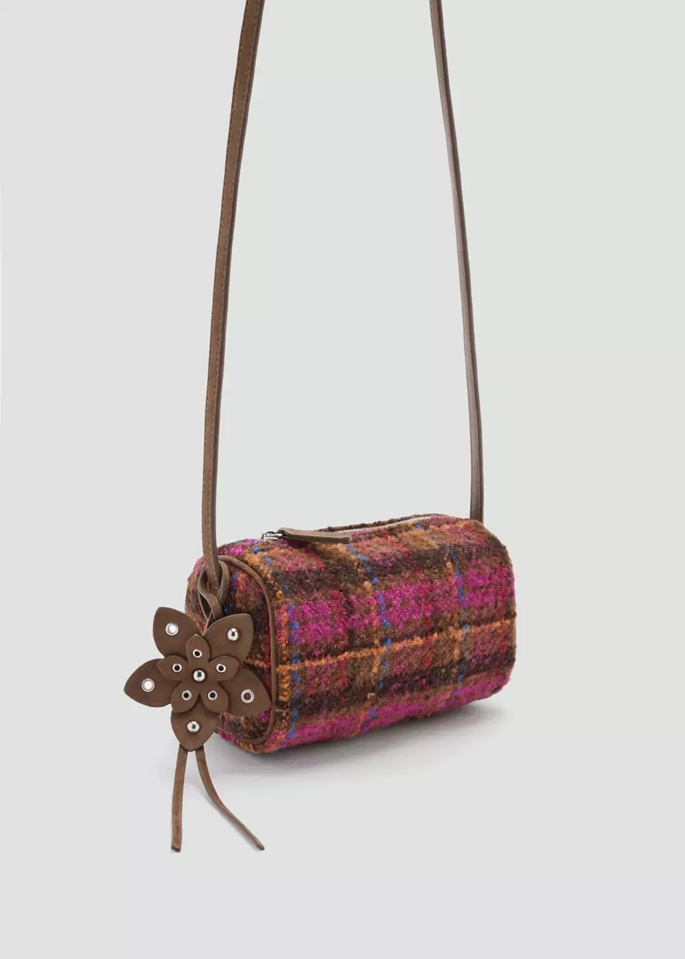 Mini sac à carreaux avec perles, MANGO KIDS