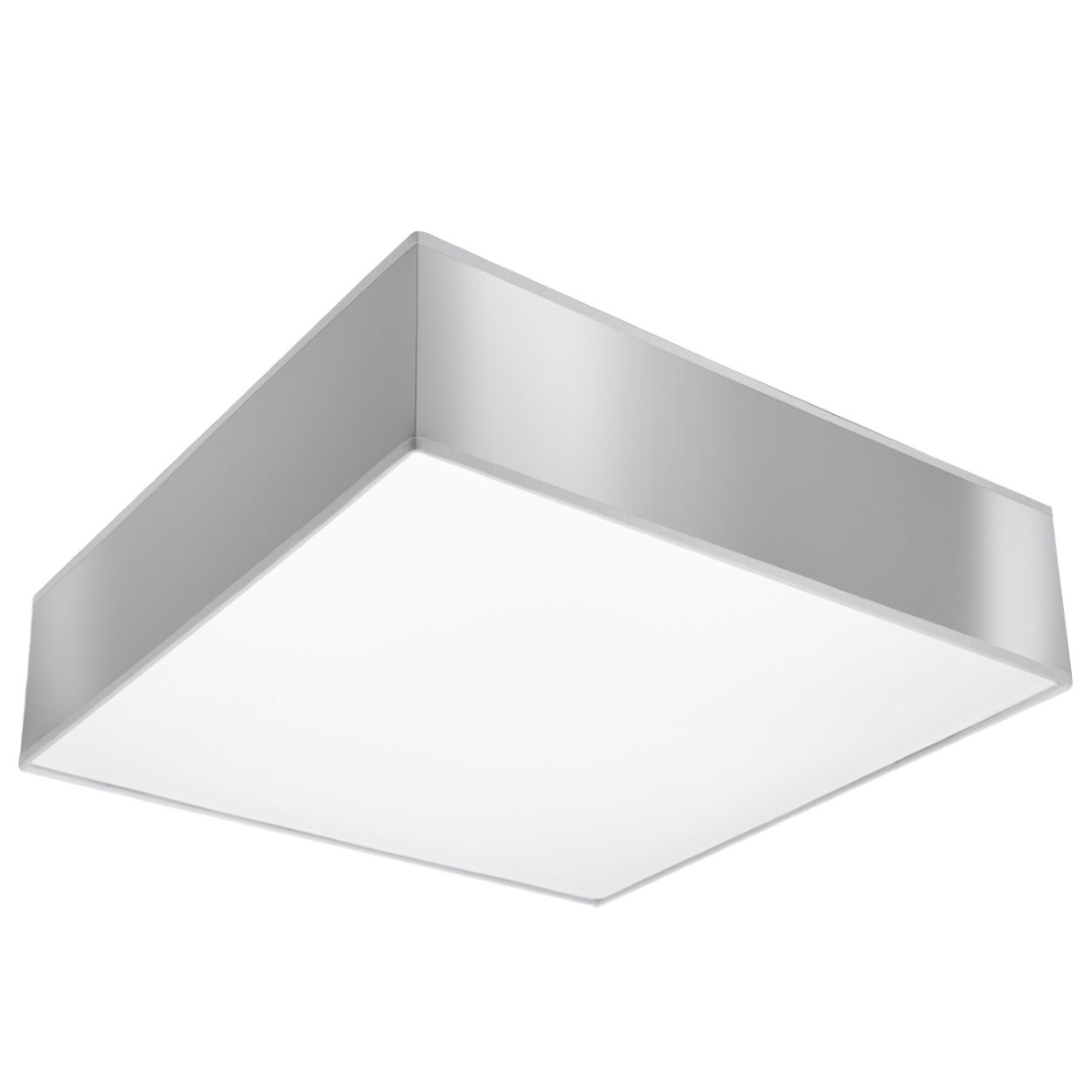 Plafonnier PVC Gris E27 2 Horus, EDEN