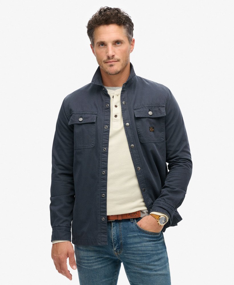 Surchemise Workwear en toile de coton bio, SUPERDRY
