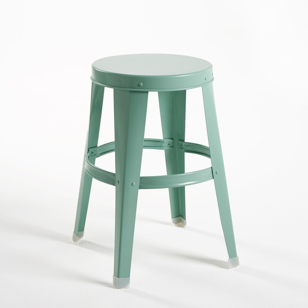 Product photograph of Bendo Galvanised Steel Stool from La Redoute UK