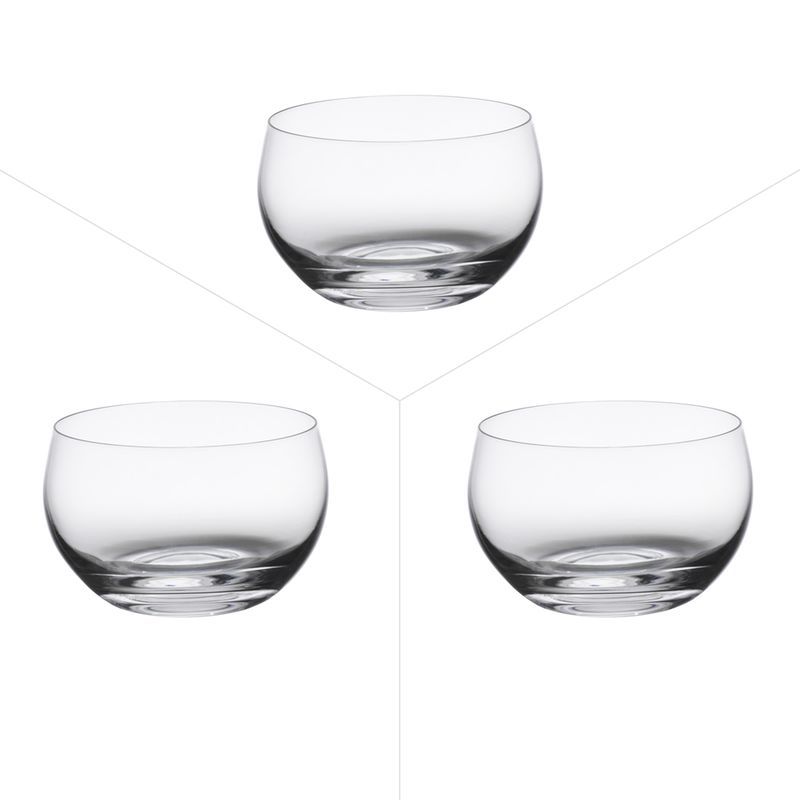 Boîte De 3 Verrines En Cristal Transparent Tonneau - Capacité 30 Cl, Hauteur 6 Cm - Compatible Lave-vaisselle Et Micro-ondes - Rona - 13